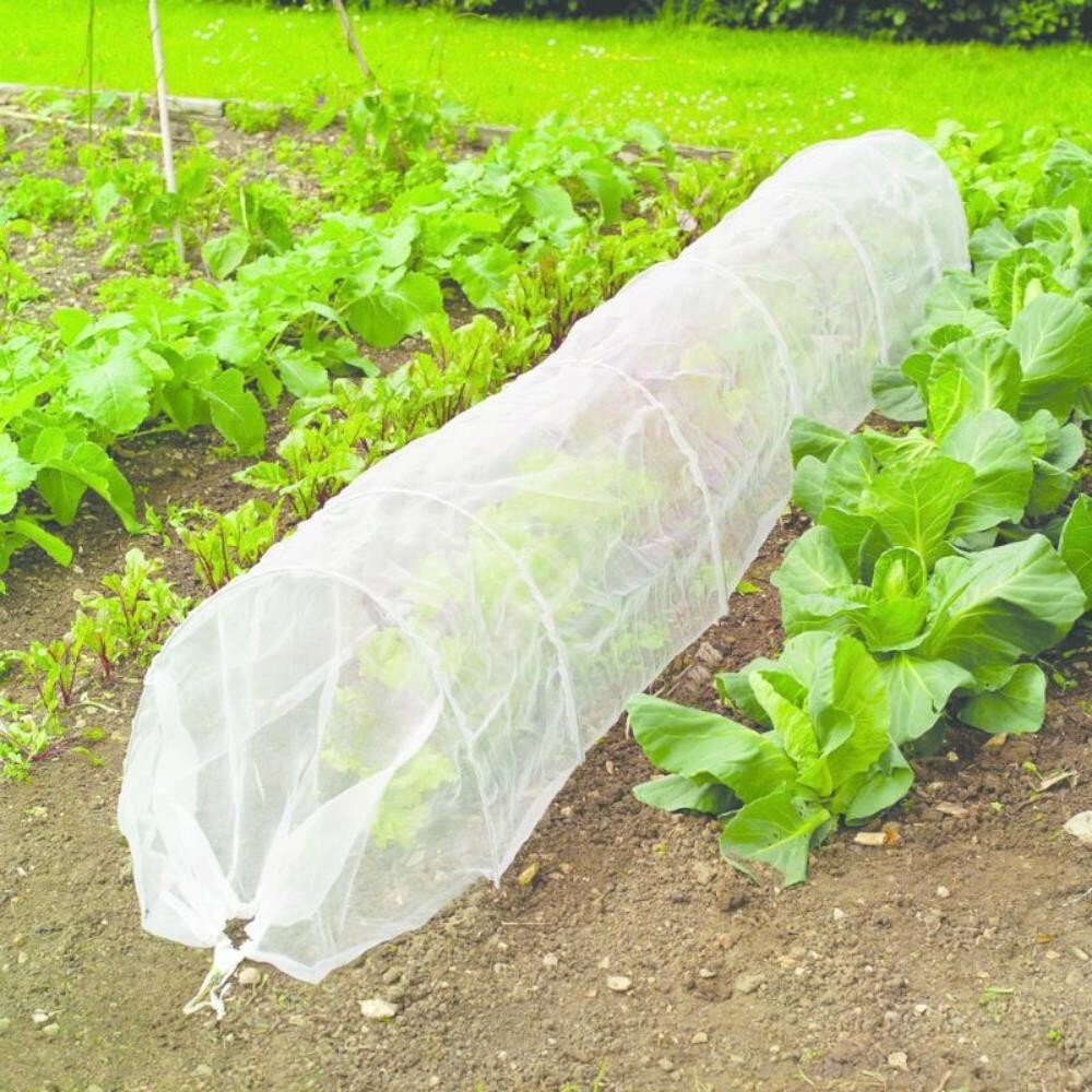 3m Micromesh Grow Tunnel Polytunnel Green House Plant Protection Garden Outdoor