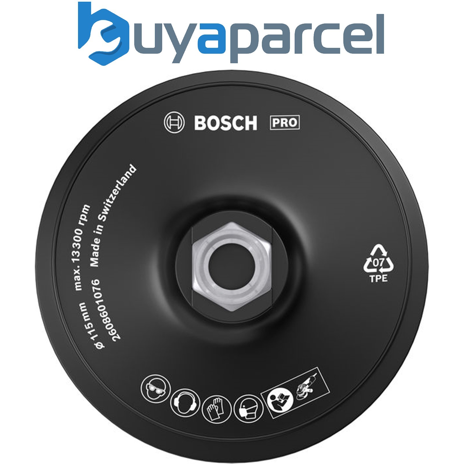 Bosch cutting/grinding PRO Backing Pad 115mm M14 Hook-and-Loop 2608601076