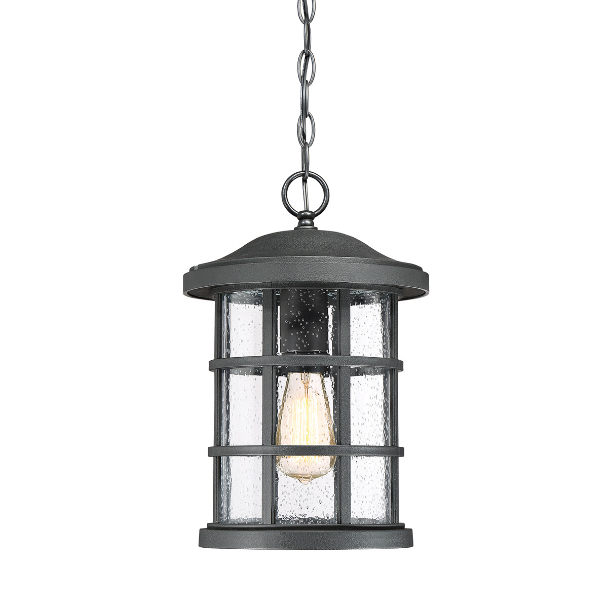 Outdoor IP44 1 Bulb Chain Lantern Earth Black LED E27 60W