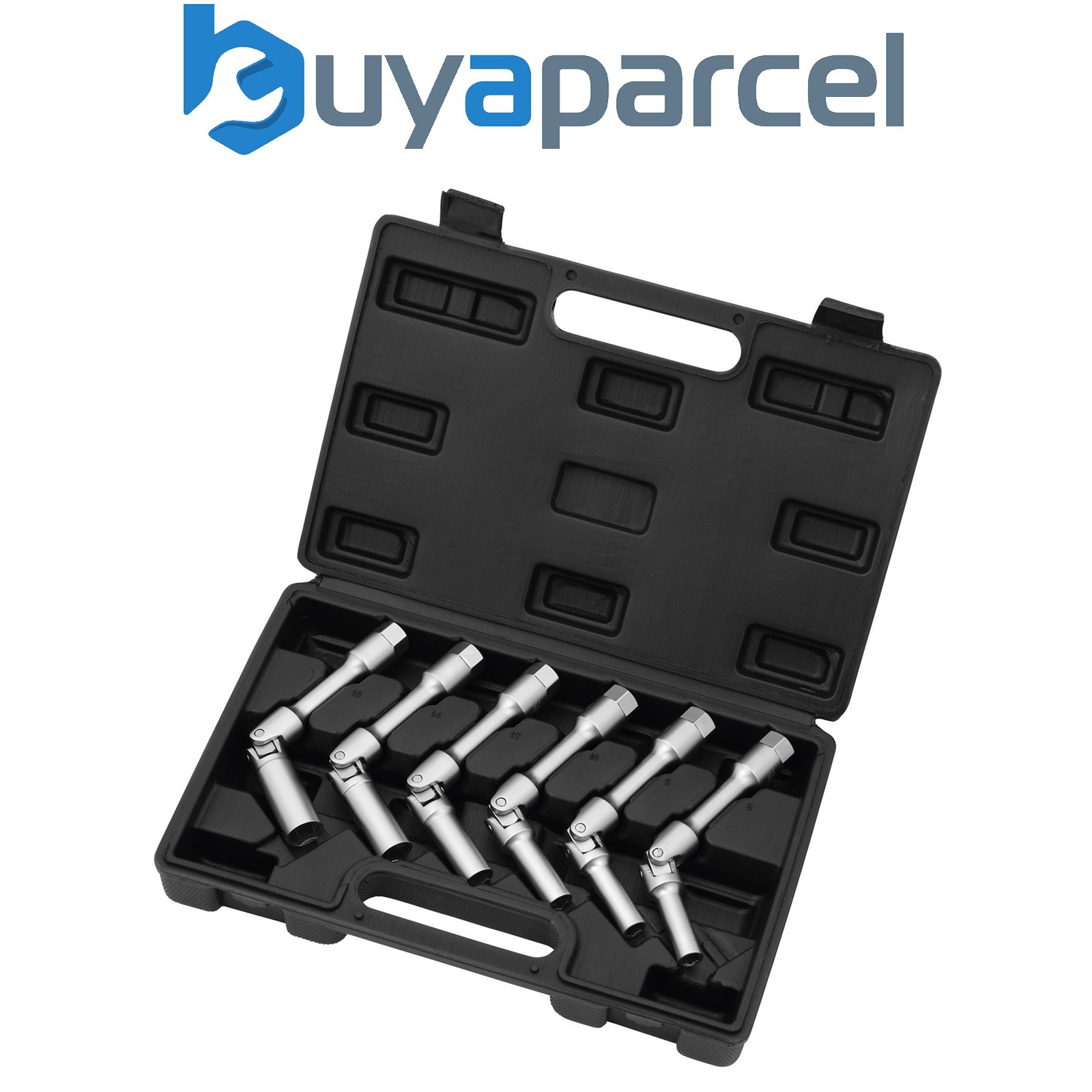 Draper 07118 Extra Long Glow Plug Socket Set, 3/8" Sq. Dr., 35mm (6 Piece)