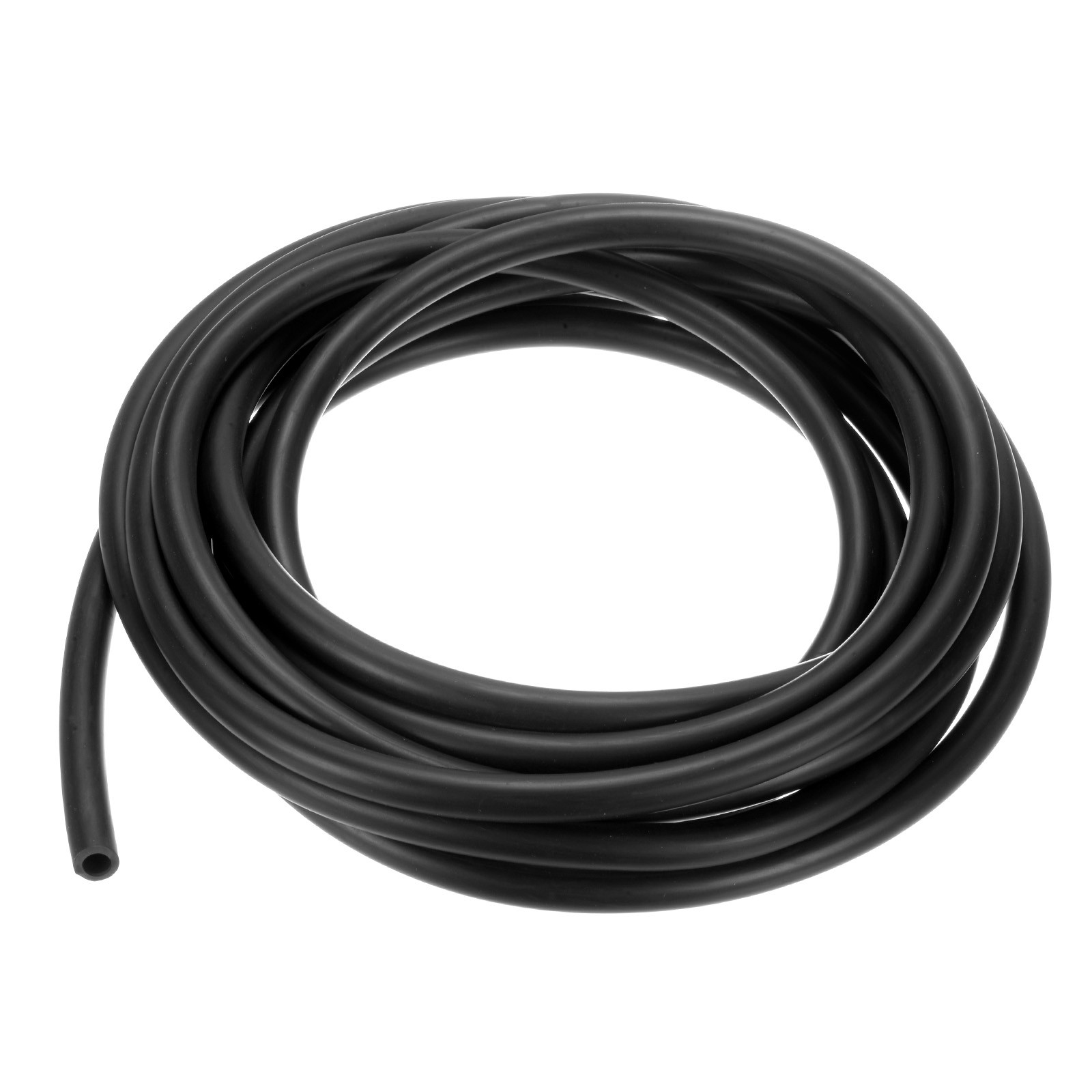 Lubricating Oil Hoses, 6mm (1/4 Inch) ID 16.4FT Rubber Tubing for Garden [Black]