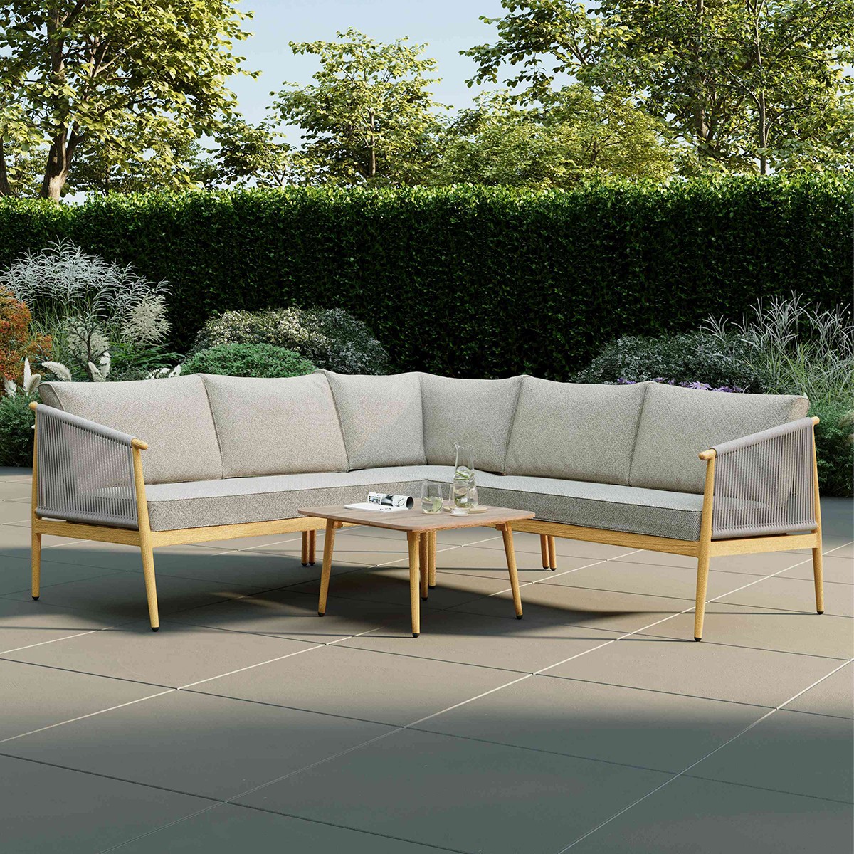 Charles Bentley Almada 4-5 Seater Corner Lounge Set