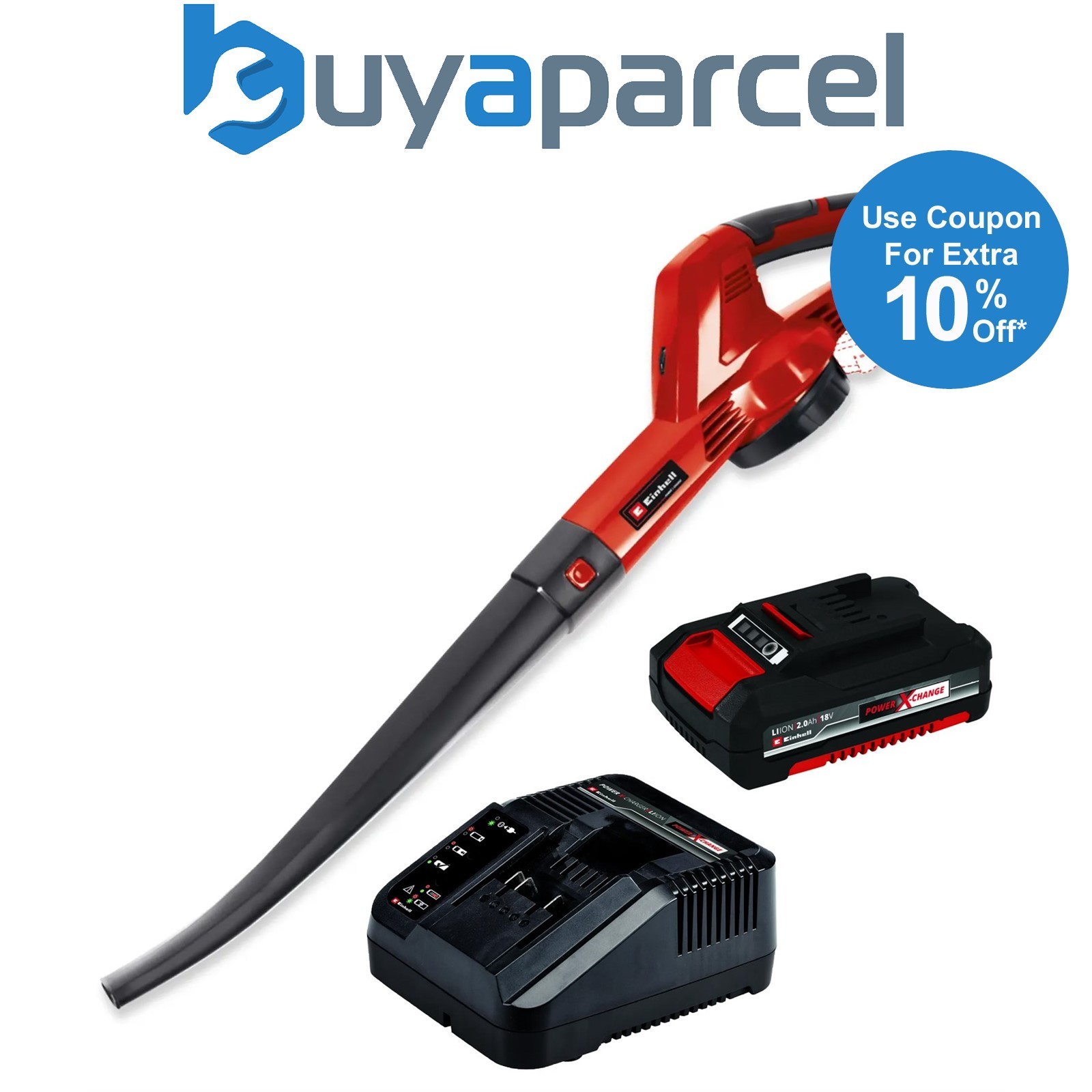 Einhell 18v Cordless Garden Leaf Blower Power X-Change GE-CL 18Li 1 x 2.0Ah Batt
