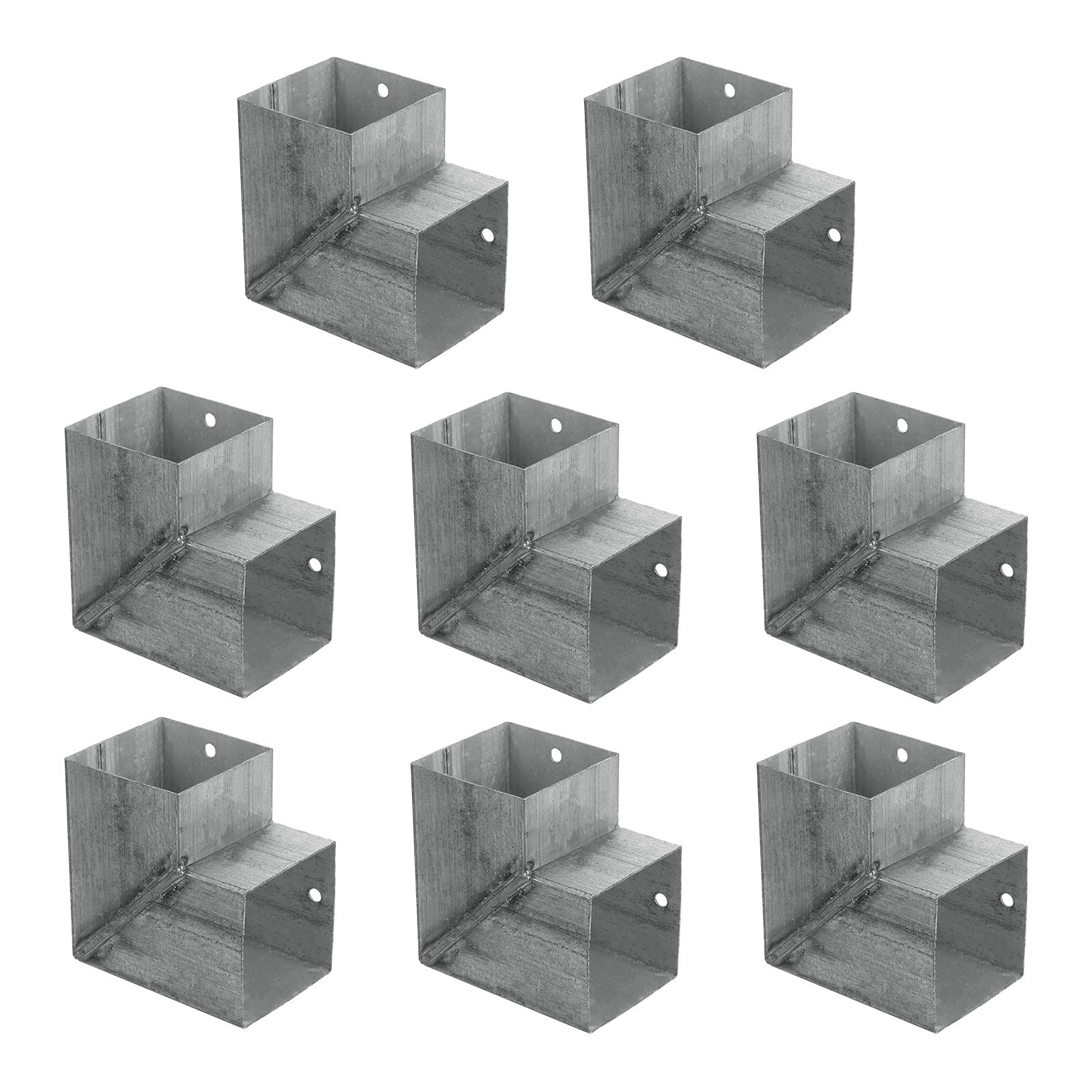 2-Way Gazebo Brackets Kit, Angle Bracket for 2.4" x 2.4" Lumber (8 Pack)