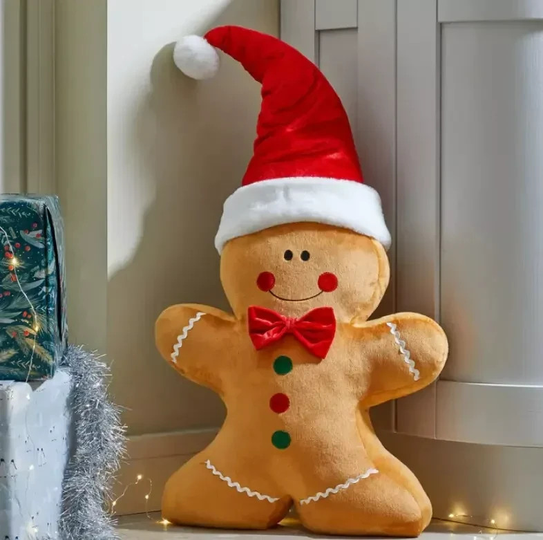 XLarge Christmas Gingerbread Man Decoration Soft Plush Xmas Pillow 87cm Toy