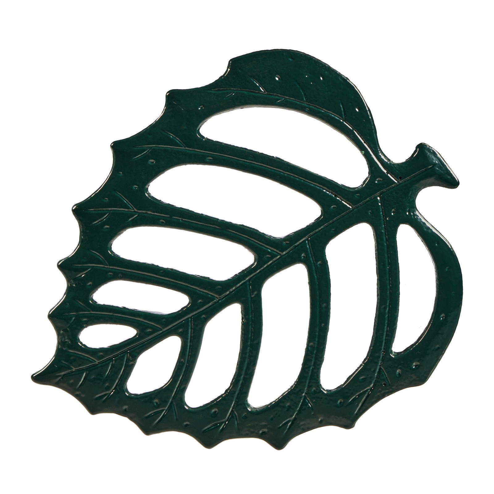 Garden Stepping Stone Pathway Plate Decor Lawn Accessory Flowerbed Green Leaf