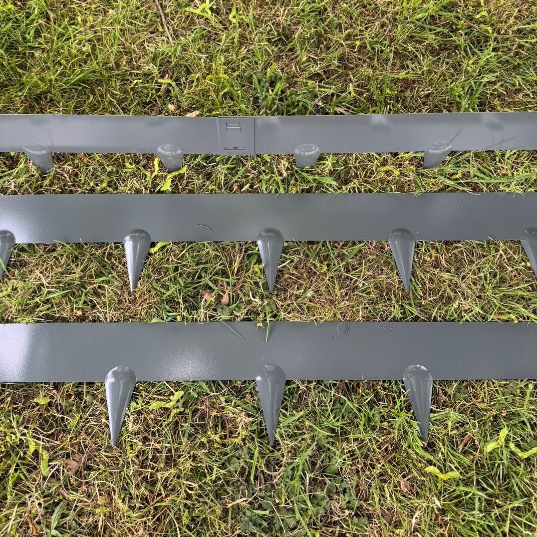 Metal Garden Path, Lawn & Border Edging in Grey (20m x 8cm) - 20 Panels