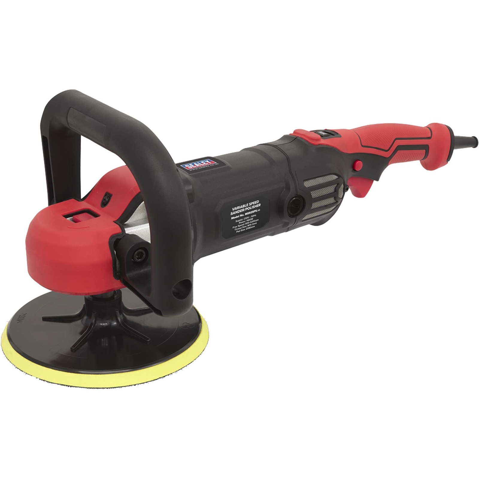 Sealey Sander/Polisher 180mm Variable Speed 1400W 600-3000rpm Car Polishing