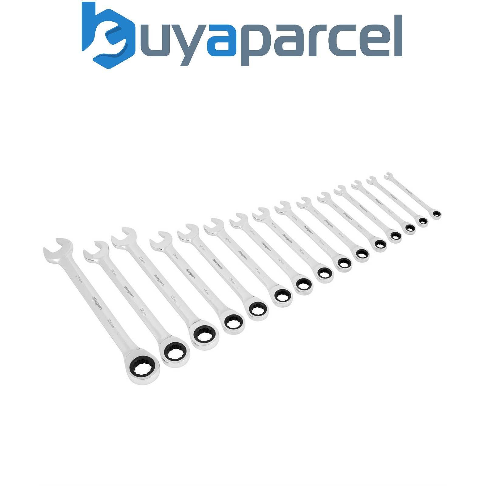 Sealey S01247 Siegen Combination Ratchet Spanner Set 15pc