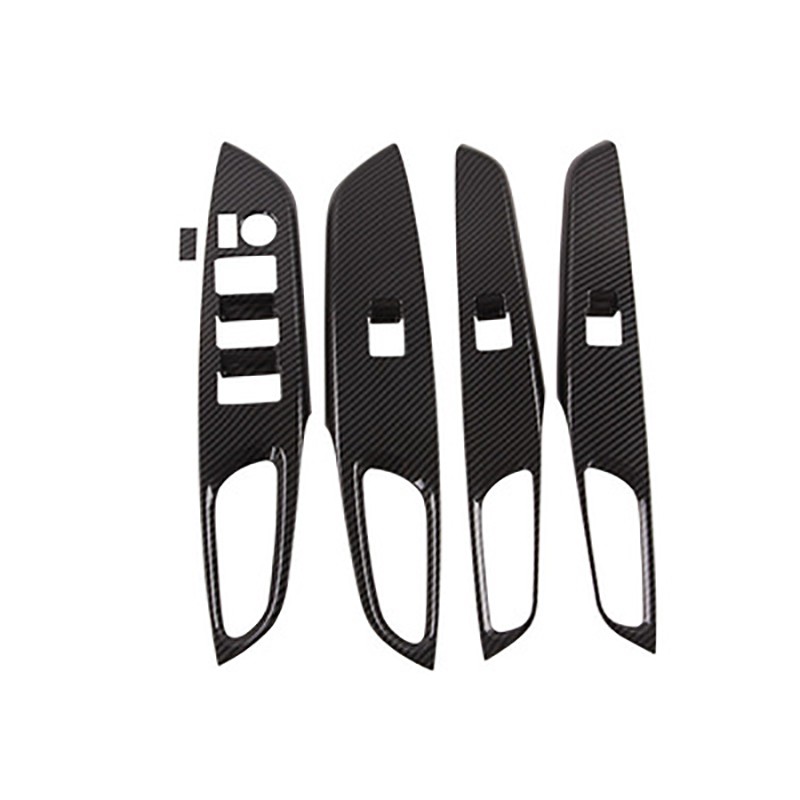 for Vios 2019 2020 Car Carbon Fibre Door Window Glass Lift Control Panel8837