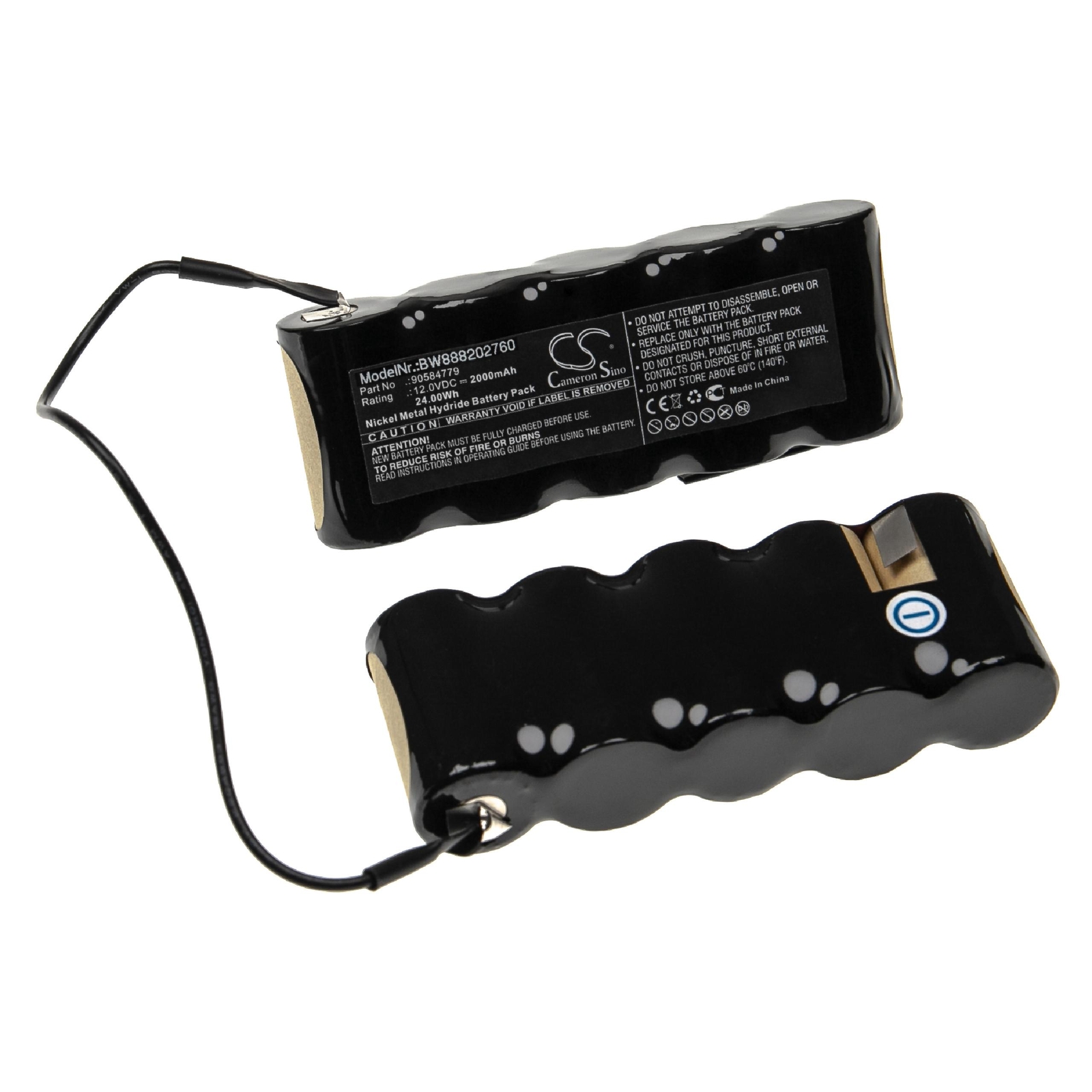 Battery for Black & Decker 90584779 2000mAh 12V