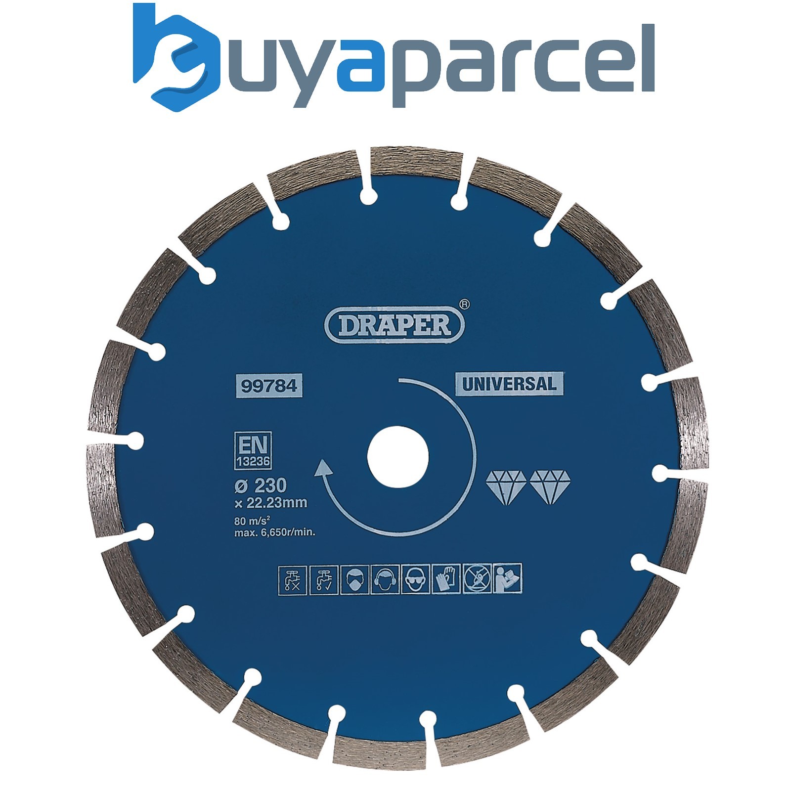 Draper 99784 Segmented Diamond Blade, 230mm
