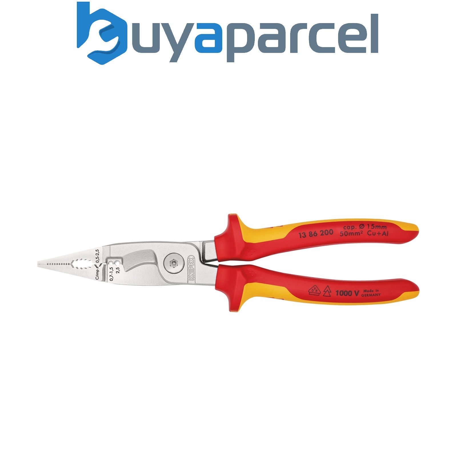 Draper 31460 KNIPEX 13 86 200 Pliers for Electrical Installation Insulated with