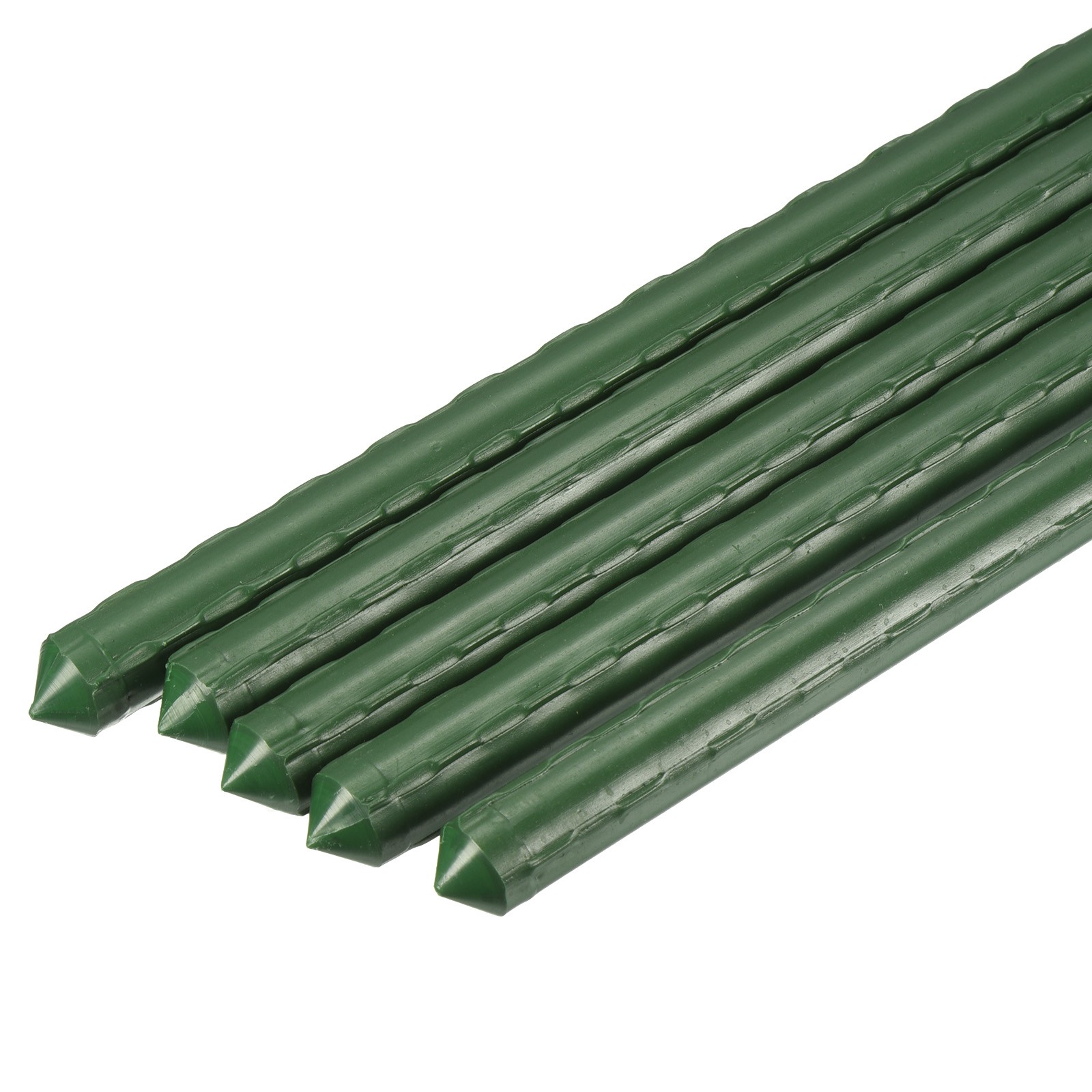 10Pcs 0.63" Dia Plastic Coated Steel Tube Plant Support Sticks Garden Stakes