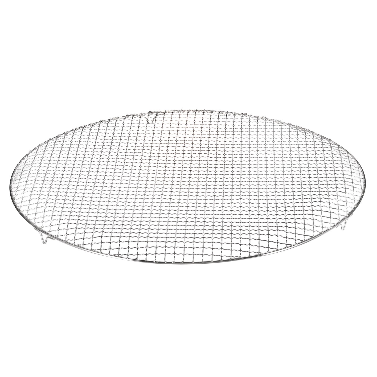 Round Cooking Rack 21.7" 201 Stainless Steel Barbecue Grill with 20mm Legs