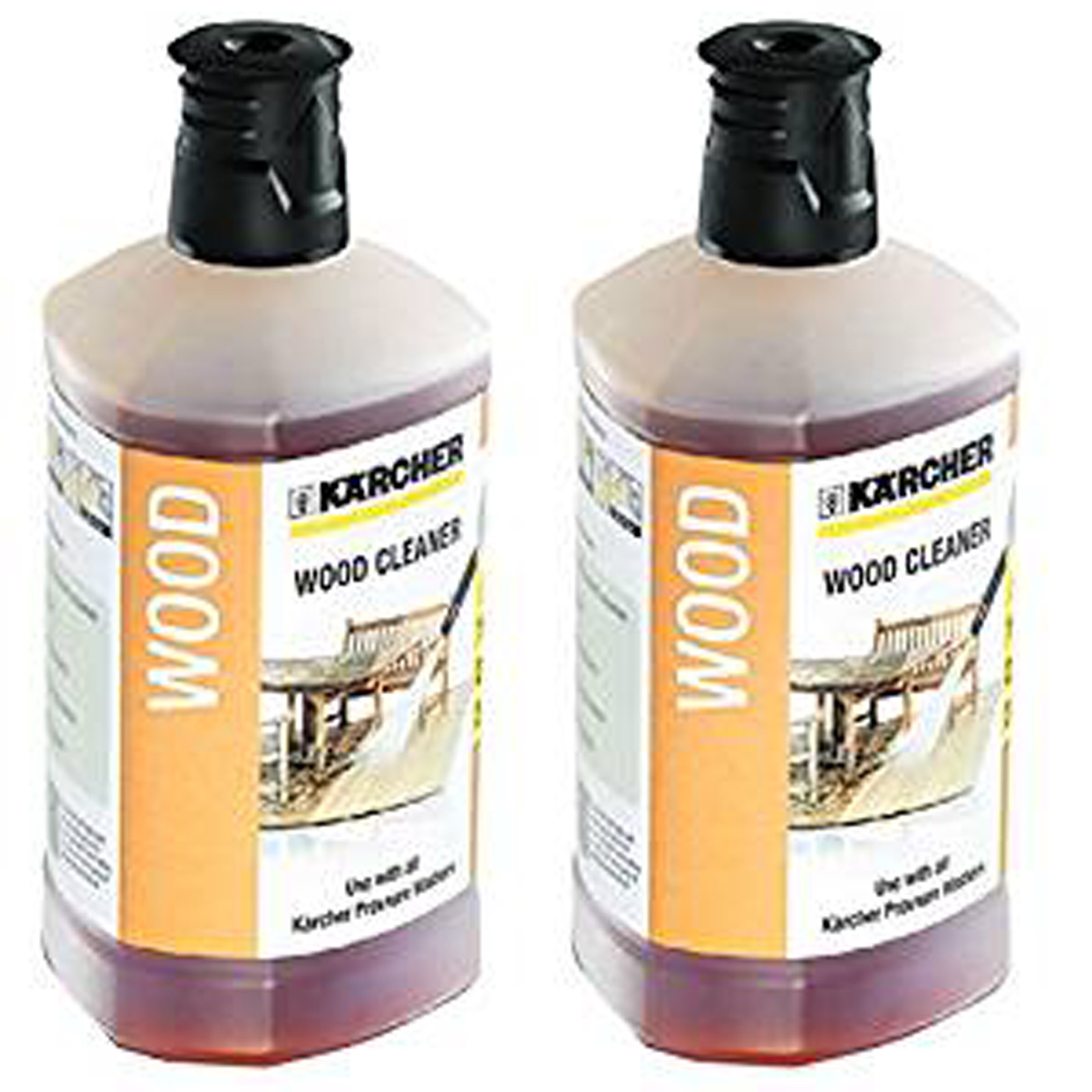 KARCHER 1L Wood Decking Cleaner 3in1 Pressure Washer Detergent K2 K4 K7 x 2