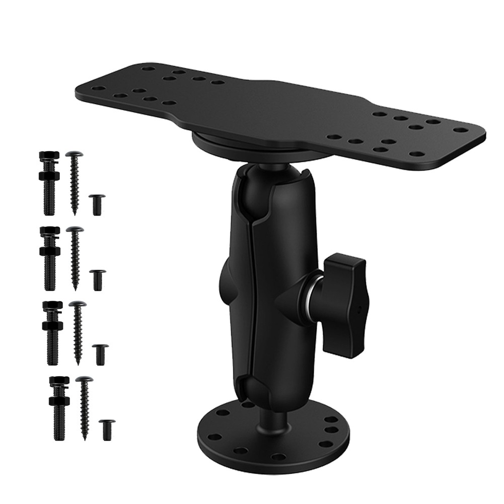 Aluminum Fish Mount Base, 360° Rotation Marine Electronic Depth Holder8945