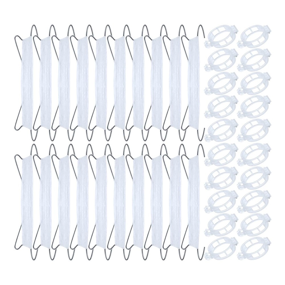 40pcs Tomato Hooks with String, Tomato Support Hooks, Tomato Holder Hooks &9653