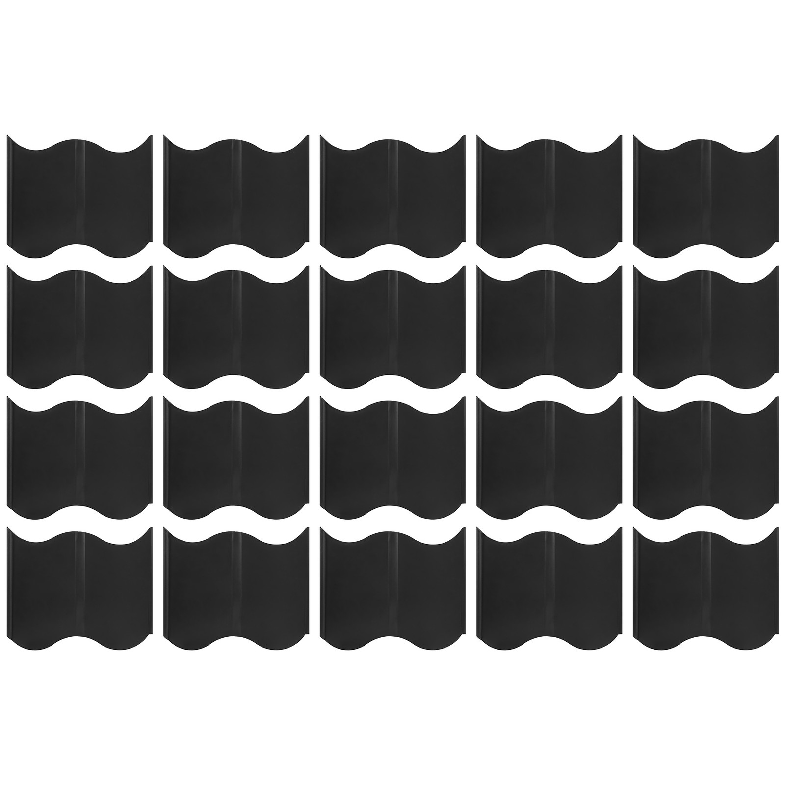 Garden Lawn Edging - 20 Pack Landscape Border Flexible Interlocking Edging9511