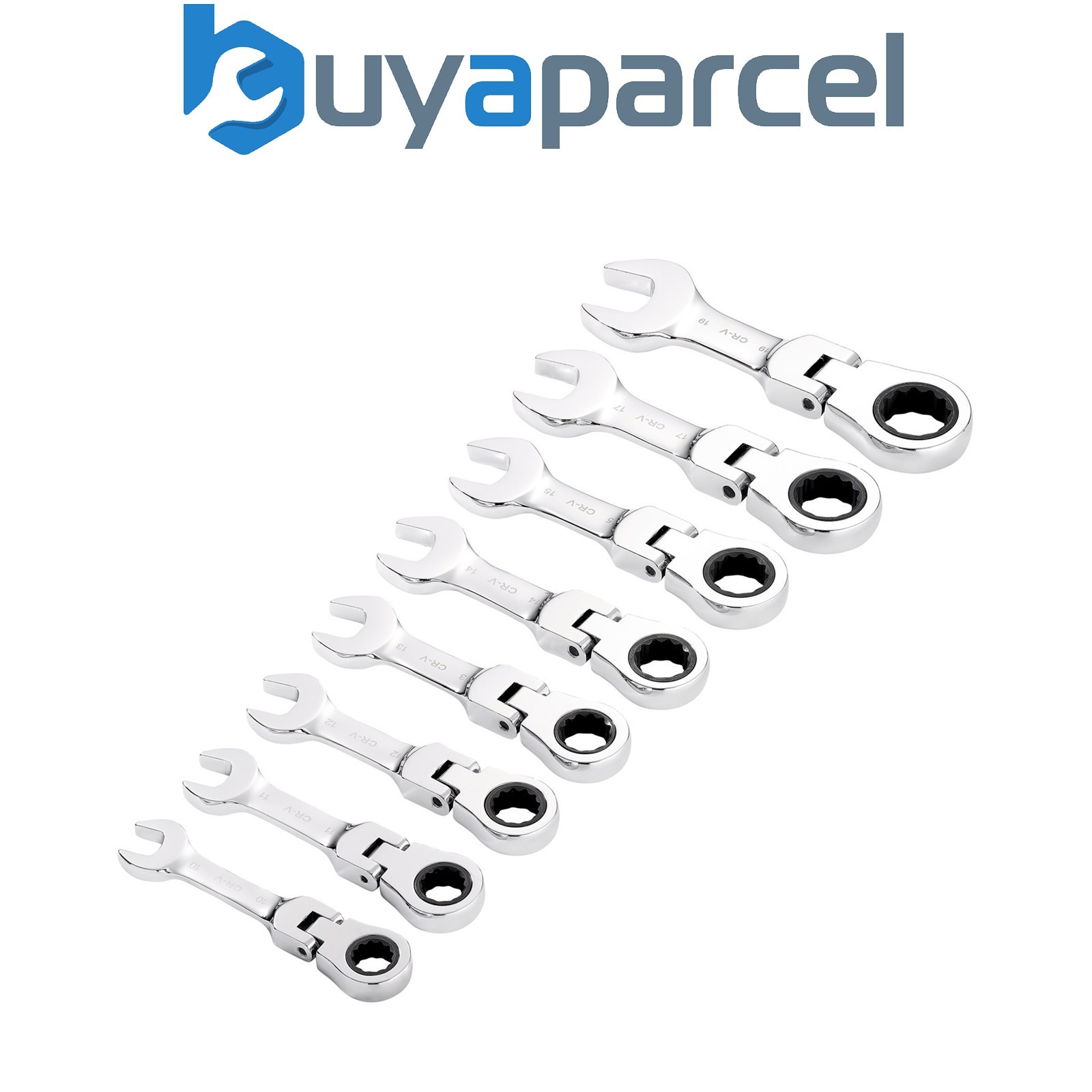 Draper 27982 Draper HI-TORQ Metric Stubby Flexible Head Ratchet Combination Span