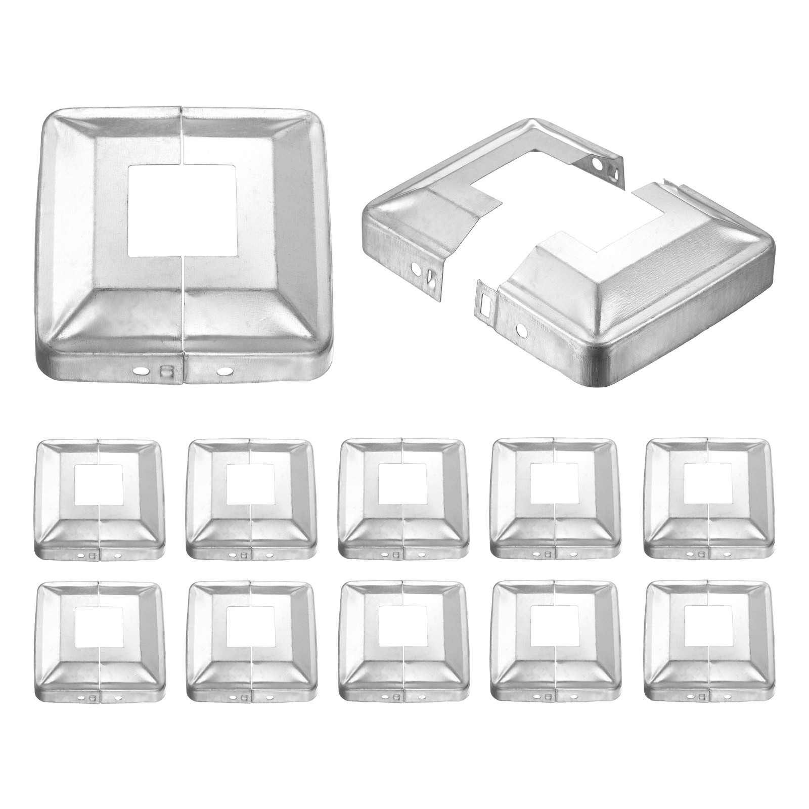 12Pcs Post Base Cover, 3.75x3.75 Split Style Post Skirt Column Wrap(1.25x1.25)