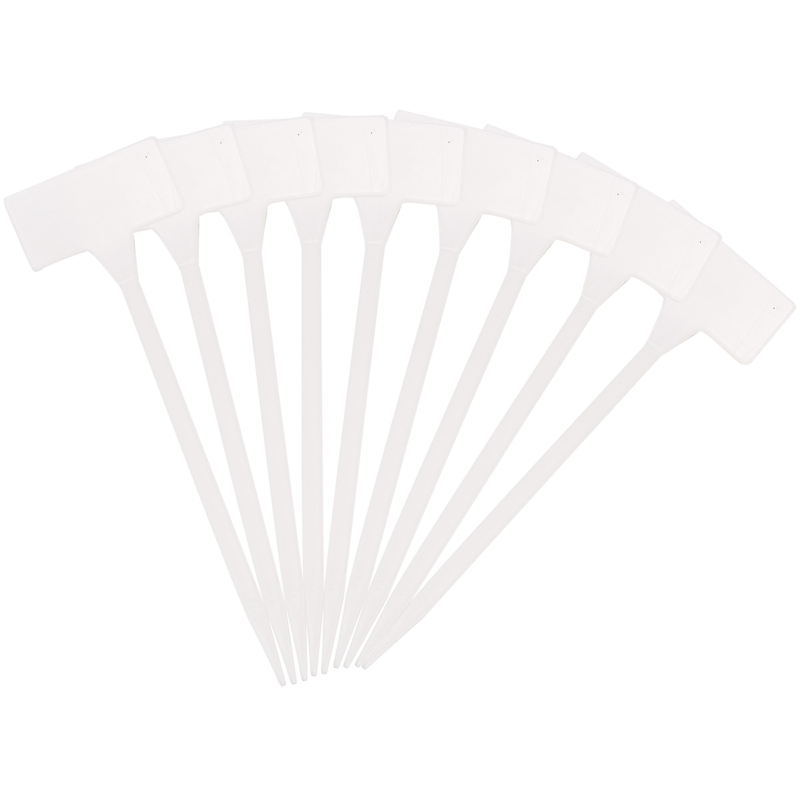 3X(40Pcs Outdoor Plant Label, Plastic Plant T-Type Tags, Nursery Garden7195