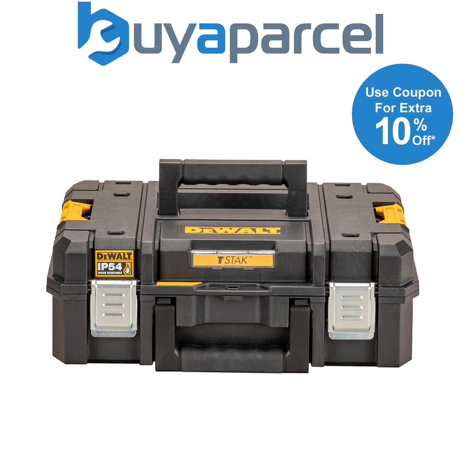 Dewalt DWST83345-1 TStak 2.0 IP54 Power Tool Storage Box Capacity Heavy Duty