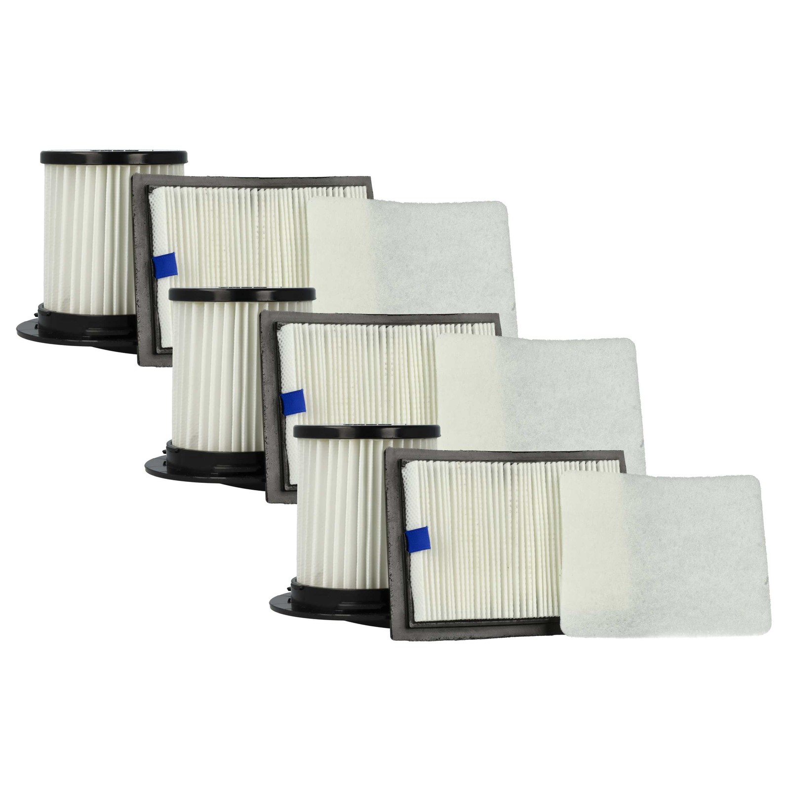3x Filter Set for Dirt Devil Centrino X3.1 M2012 M2012-3 M2012-4 M2725 M2725-0