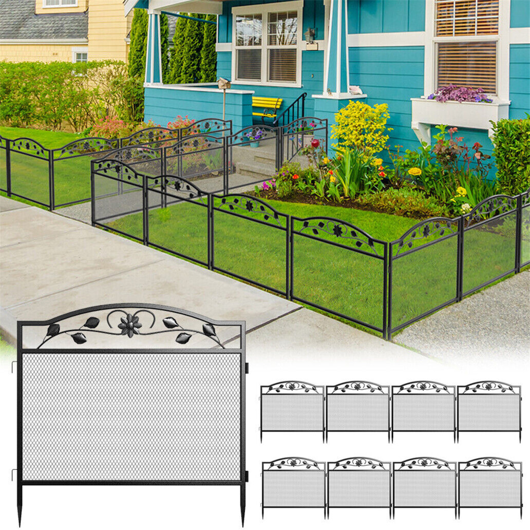 5x Outdoor Path Fence Panel Animal Barrier Grass Lawn Flower Bed Edging Borders