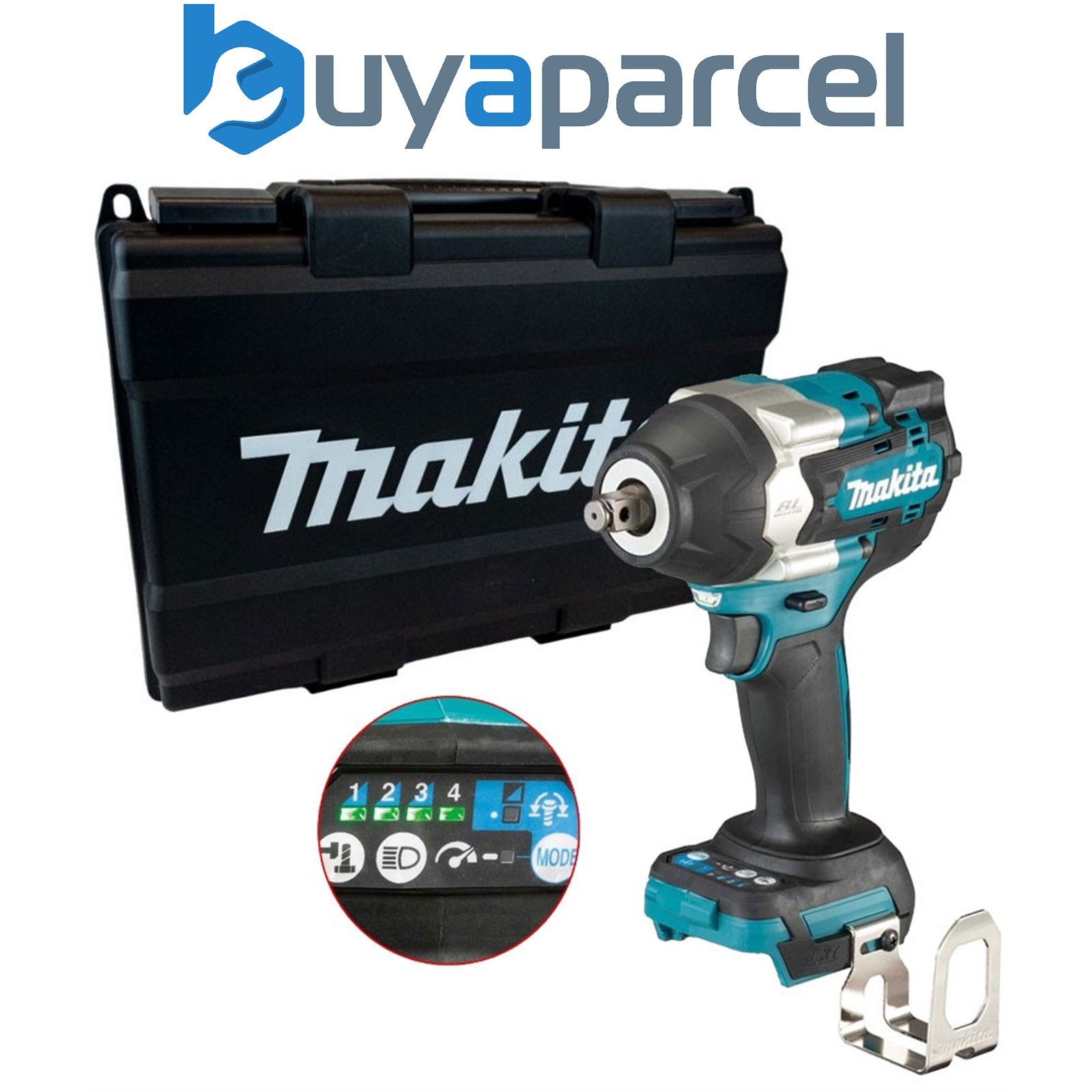 Makita DTW700Z 18v Brushless Impact Wrench 1/2" Drive 4 Stage 700Nm Bare + Case