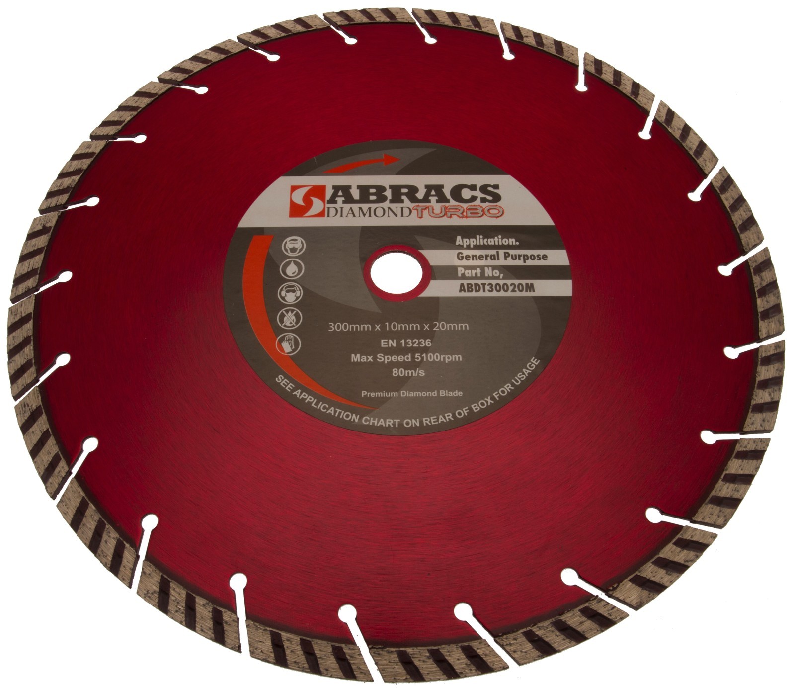12" Pro Turbo Diamond Blade Fits TS400, TS410 Cut-Off Stone Saw - ABRACS