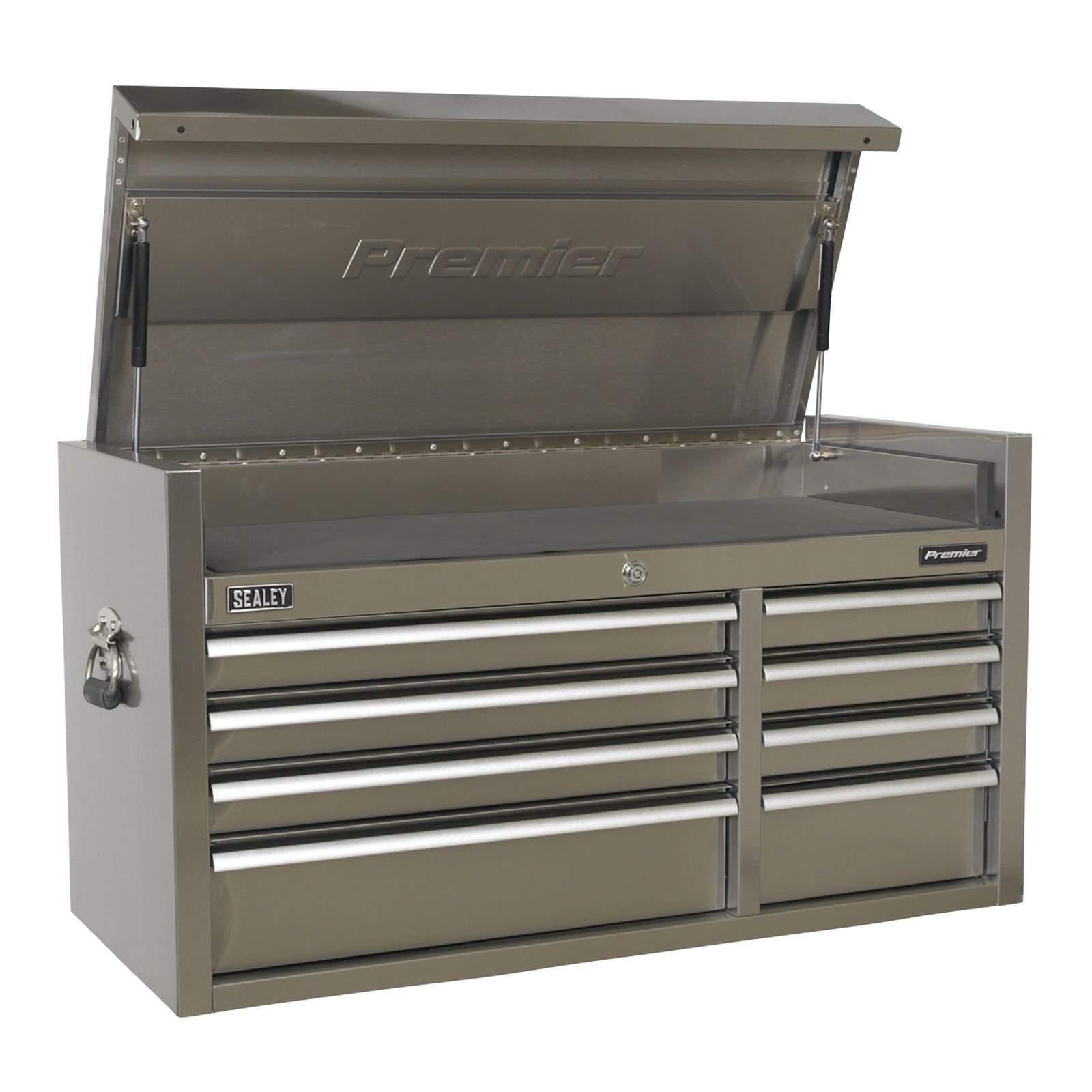 Sealey Topchest 8 Drawer 1055mm Stainless Steel Heavy-Duty - PTB104008SS