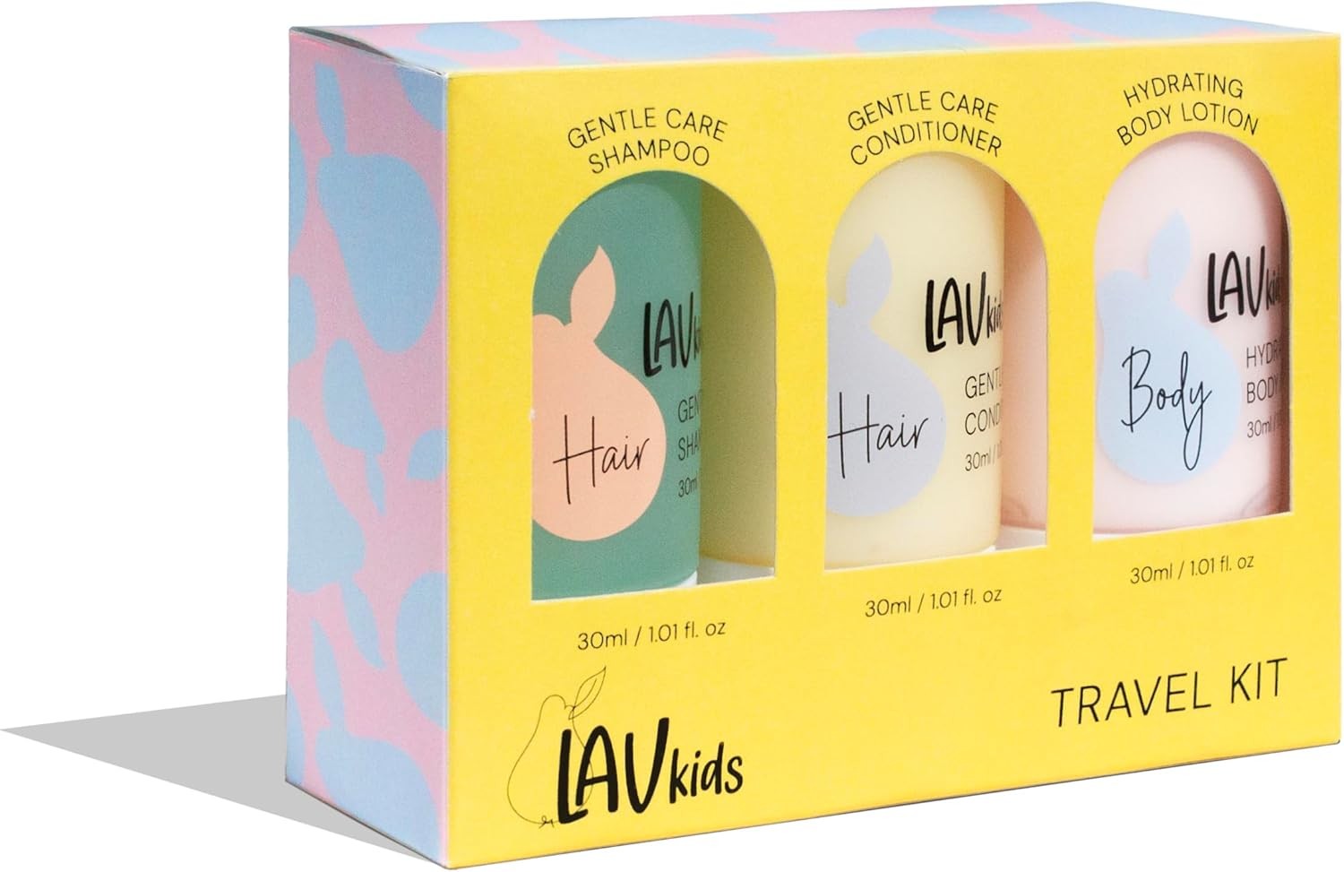 Lav Kids Body & Hair Travel Set (Yellow)