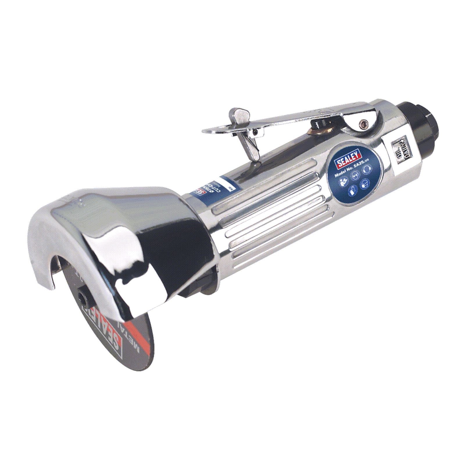 Sealey SA25 75mm 3" Air Mini Disc Grinder/Metal Cut Off Tool For Compressor