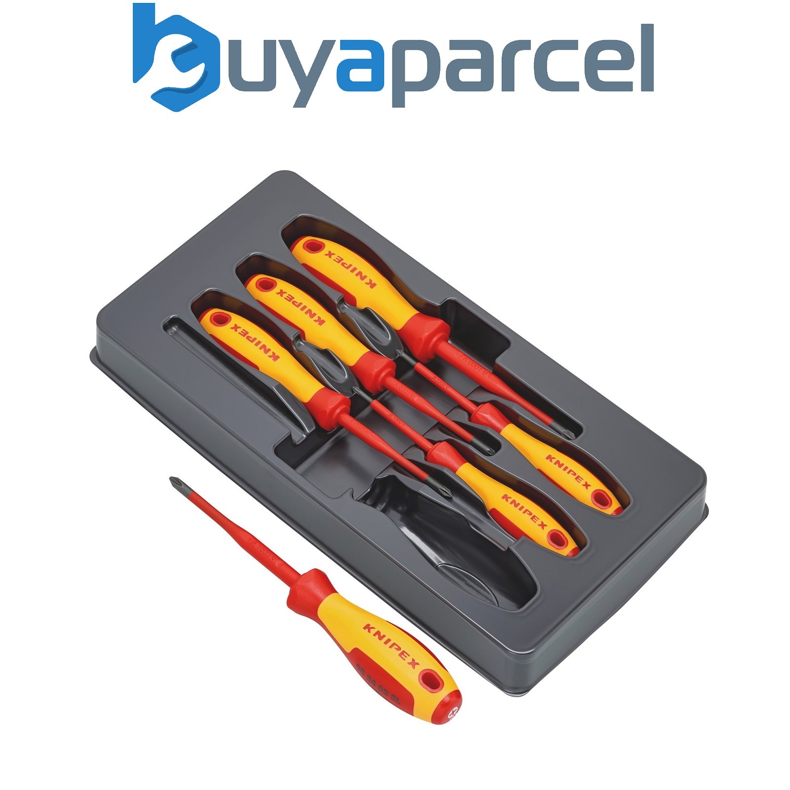 Draper 28015 KNIPEX 00 20 12 V03 VDE Phillips /Pozidriv Screwdriver Set, 6 Parts