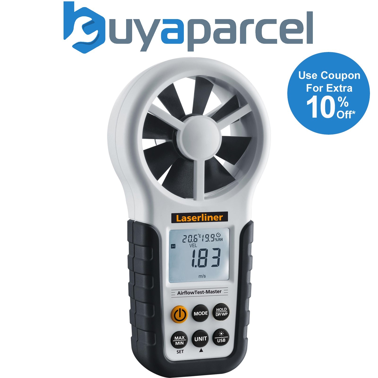 Draper 32002 Laserliner 082.140A AirflowTest-Master Anemometer