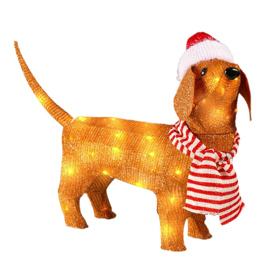 Christmas Lights Dachshund Christmas Shiny Decorations Dachshund Christmas9423
