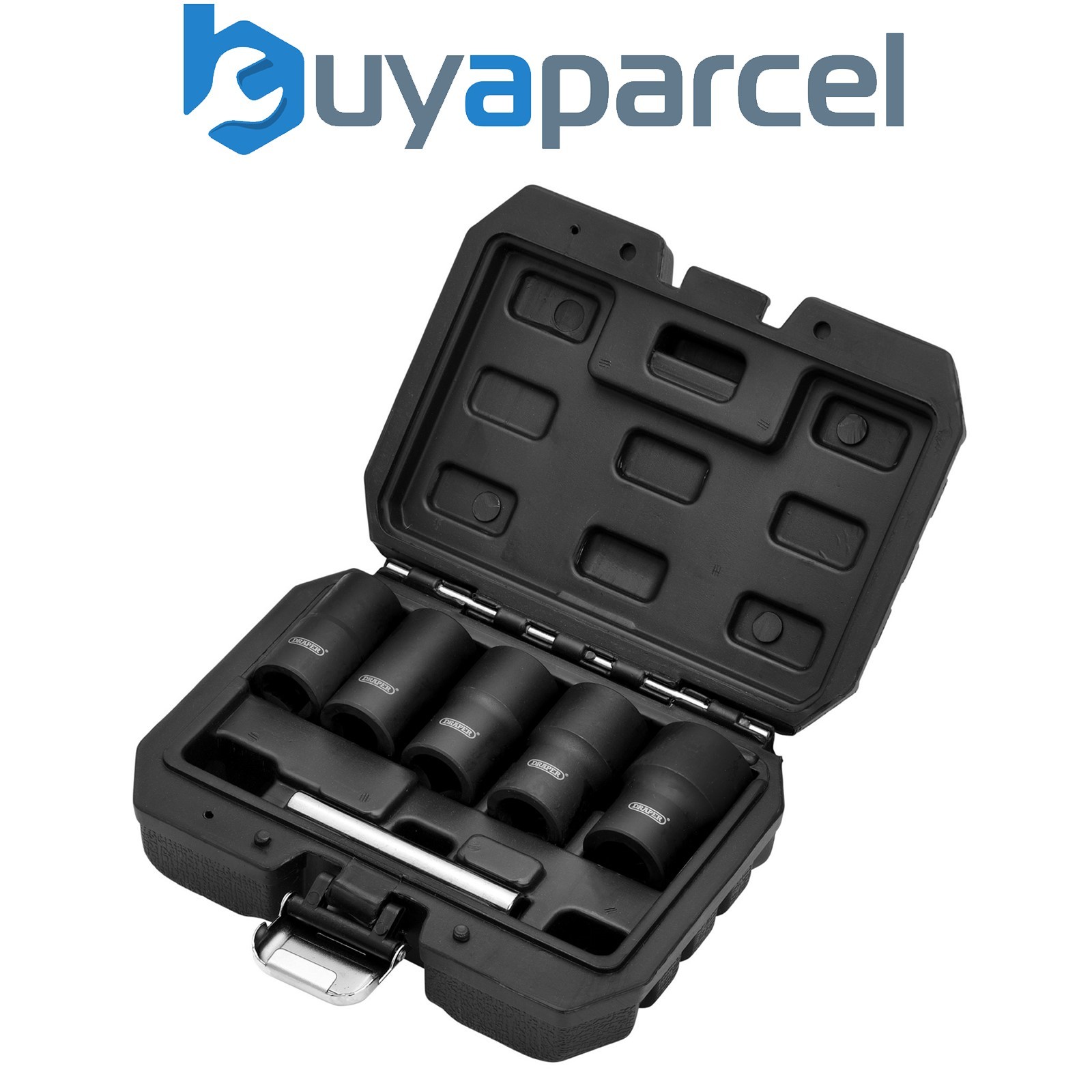 Draper 12411 Impact Wheel Nut Socket Set, 1/2" Sq. Dr. (6 Piece)
