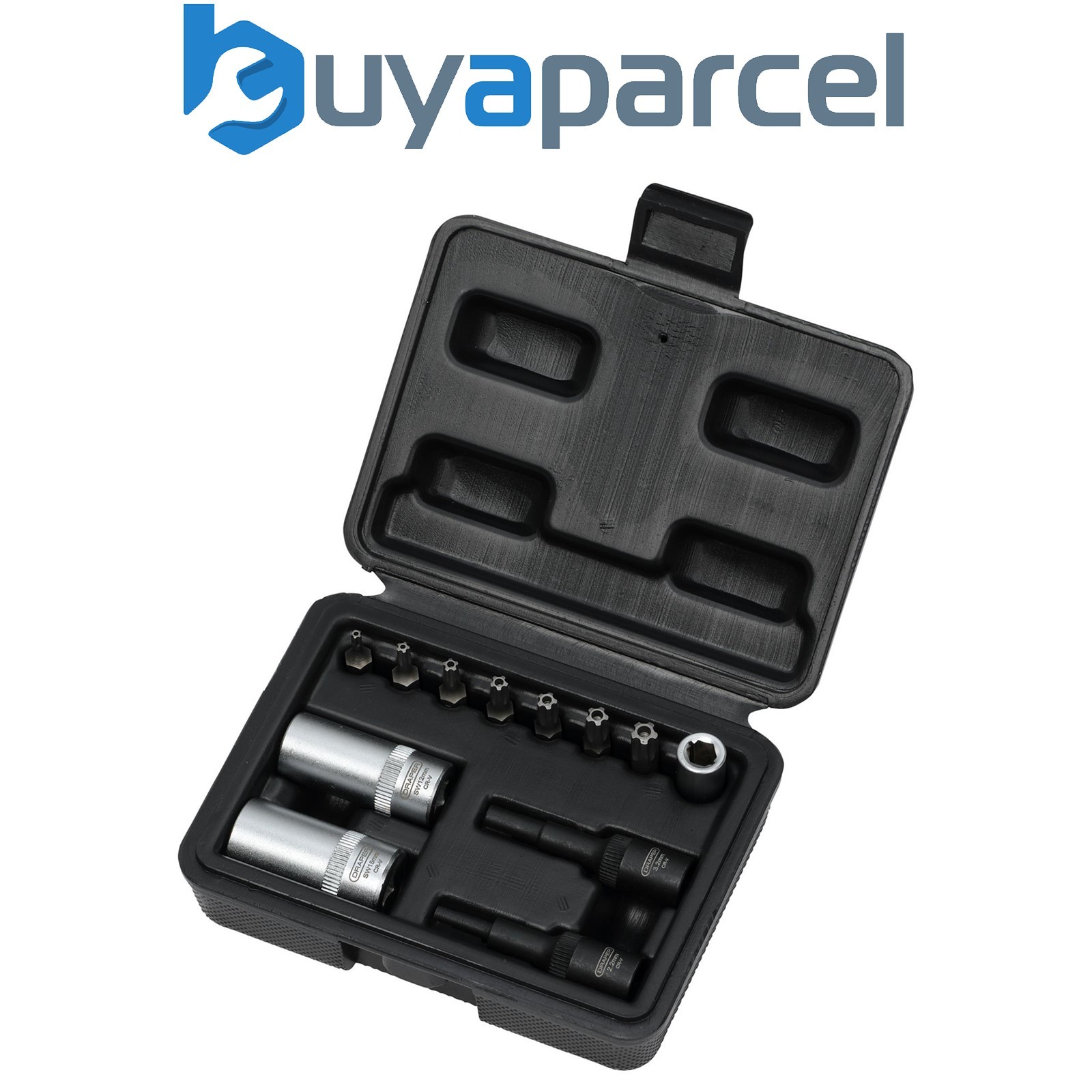 Draper 02907 Air Conditioning and ECU Tool Kit, 1/4" Sq. Dr. (12 Piece)