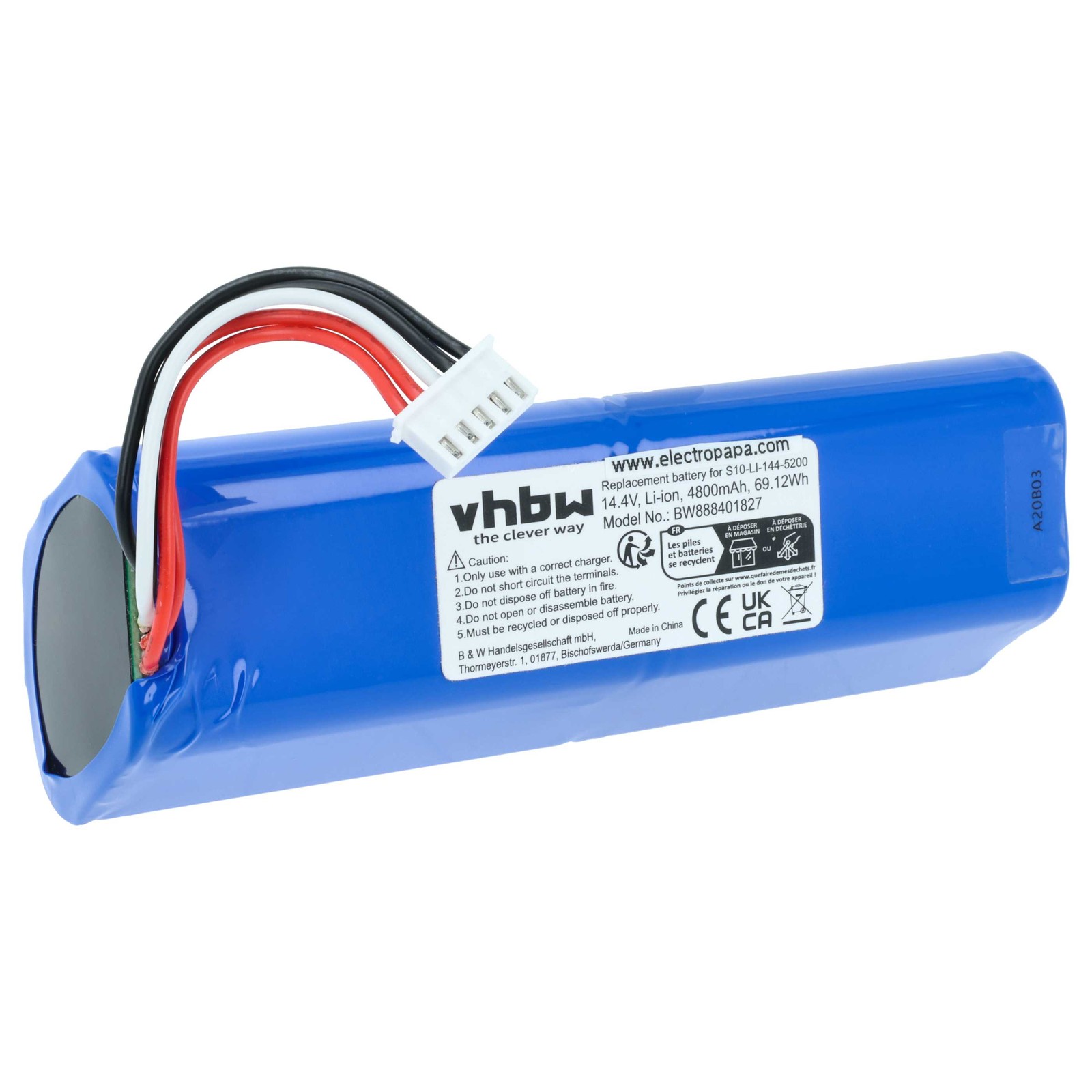 Battery for Ecovacs DX33 Deebot T9 AIVI DLX11-21/61 DLX11-54 DJ65 4800mAh 14.4V