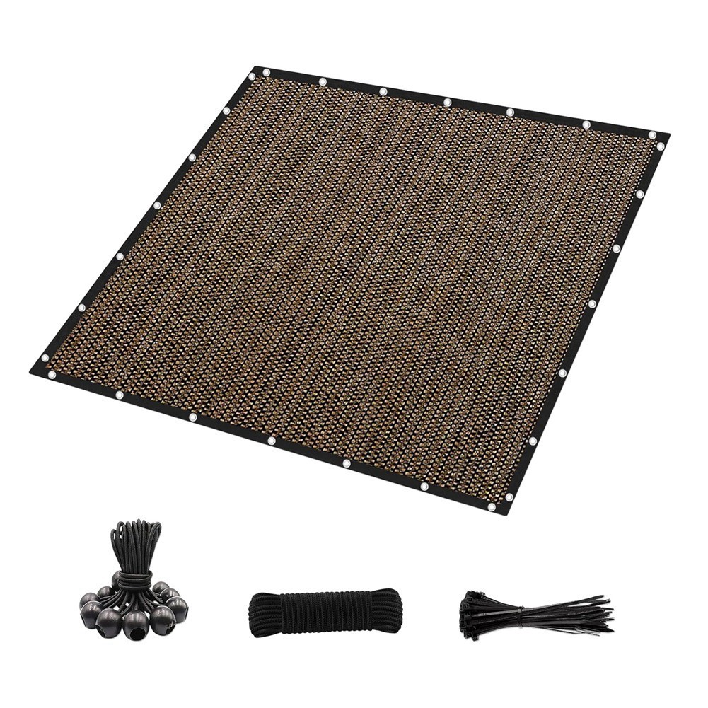 90% Sun Shade Cloth with Grommets 10in X 14in Pergola Replacement Shade6486