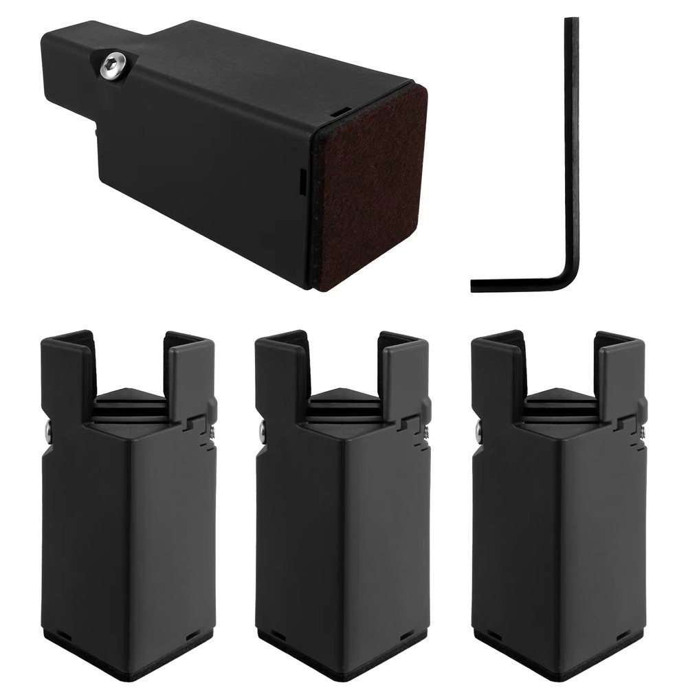 Adjustable Furniture Risers 4Pcs Screw Clamp Elevators for Chair, Sofa Q9L94406