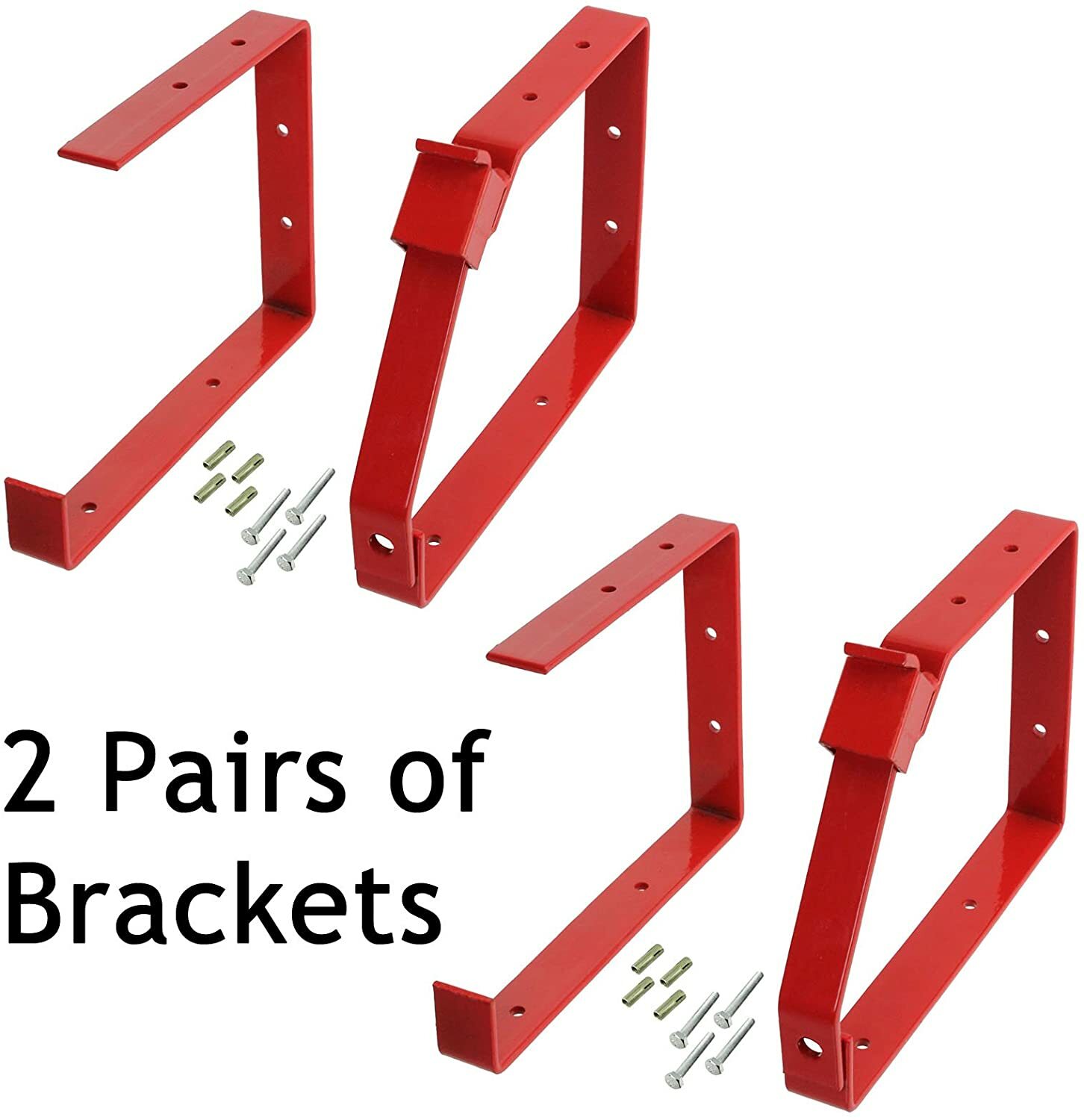 UNIVERSAL 2 Sets of Ladder Rack Lockable Wall Brackets Double + Triple Section