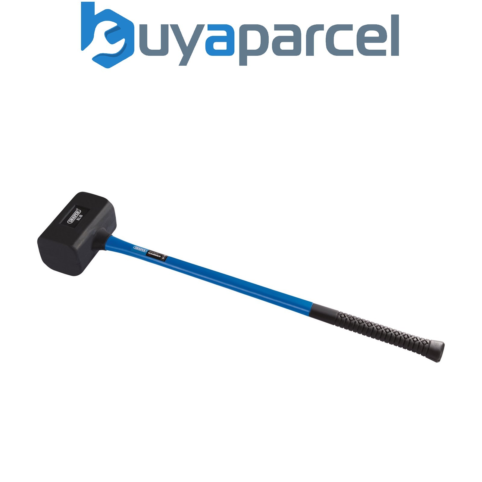 Draper 74318 Rubber Dead Blow Hammer with Fibreglass Shaft, 3.6kg/8lb