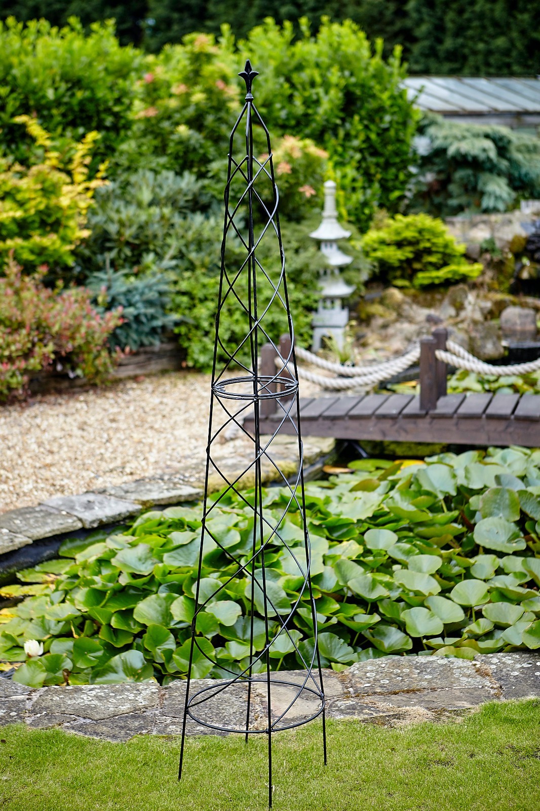 Nostell Garden Metal Obelisk Climbing Flower Plant Support Frame Extra Large