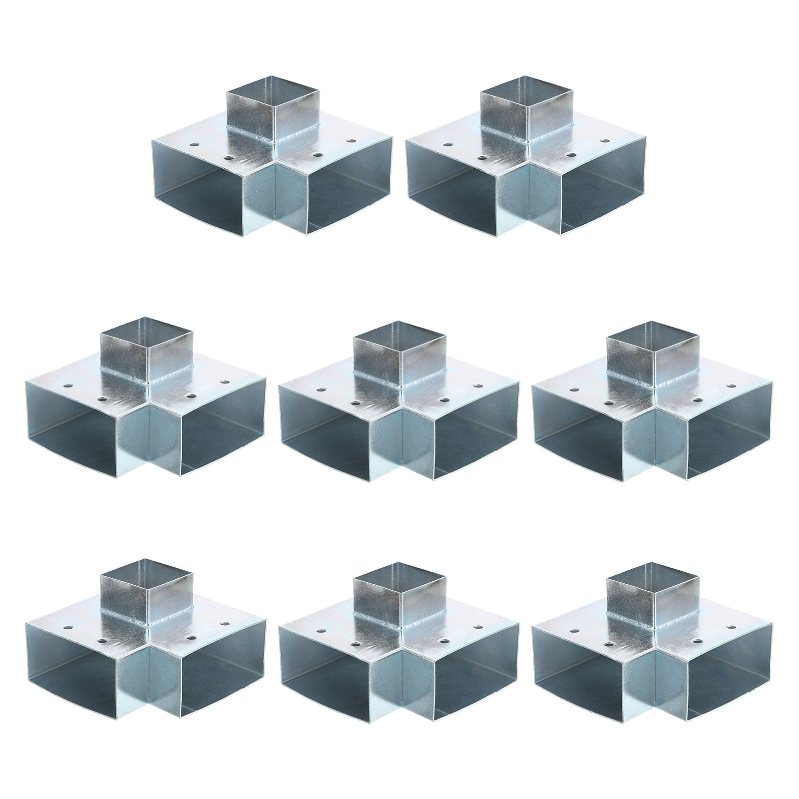 3-Way Gazebo Brackets Kit, Angle Bracket for 1.6" x 3.1" Lumber (8 Pack)