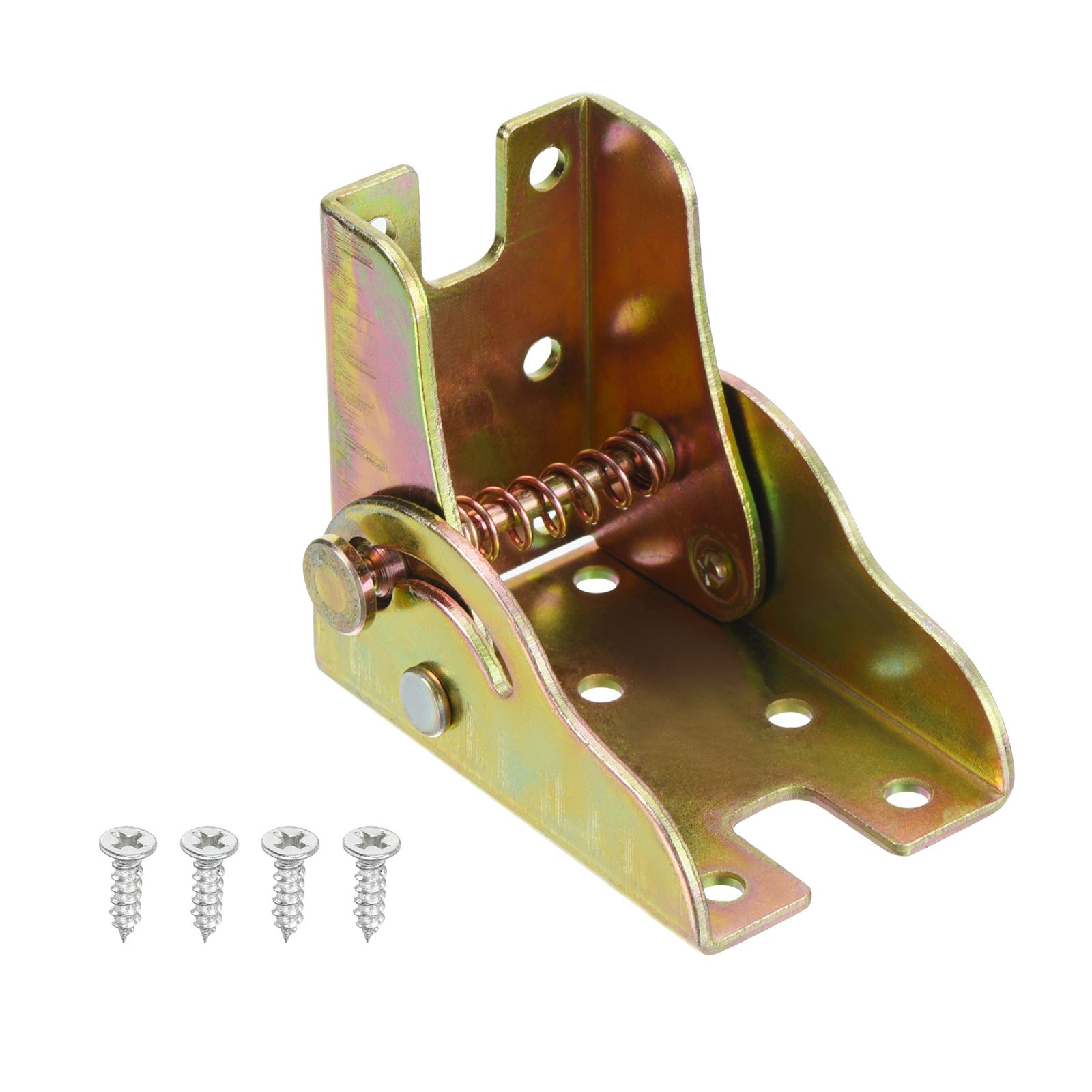 8pcs Folding Hinge 2.2" Height Metal Self-Locking Rack Bracket with Screw