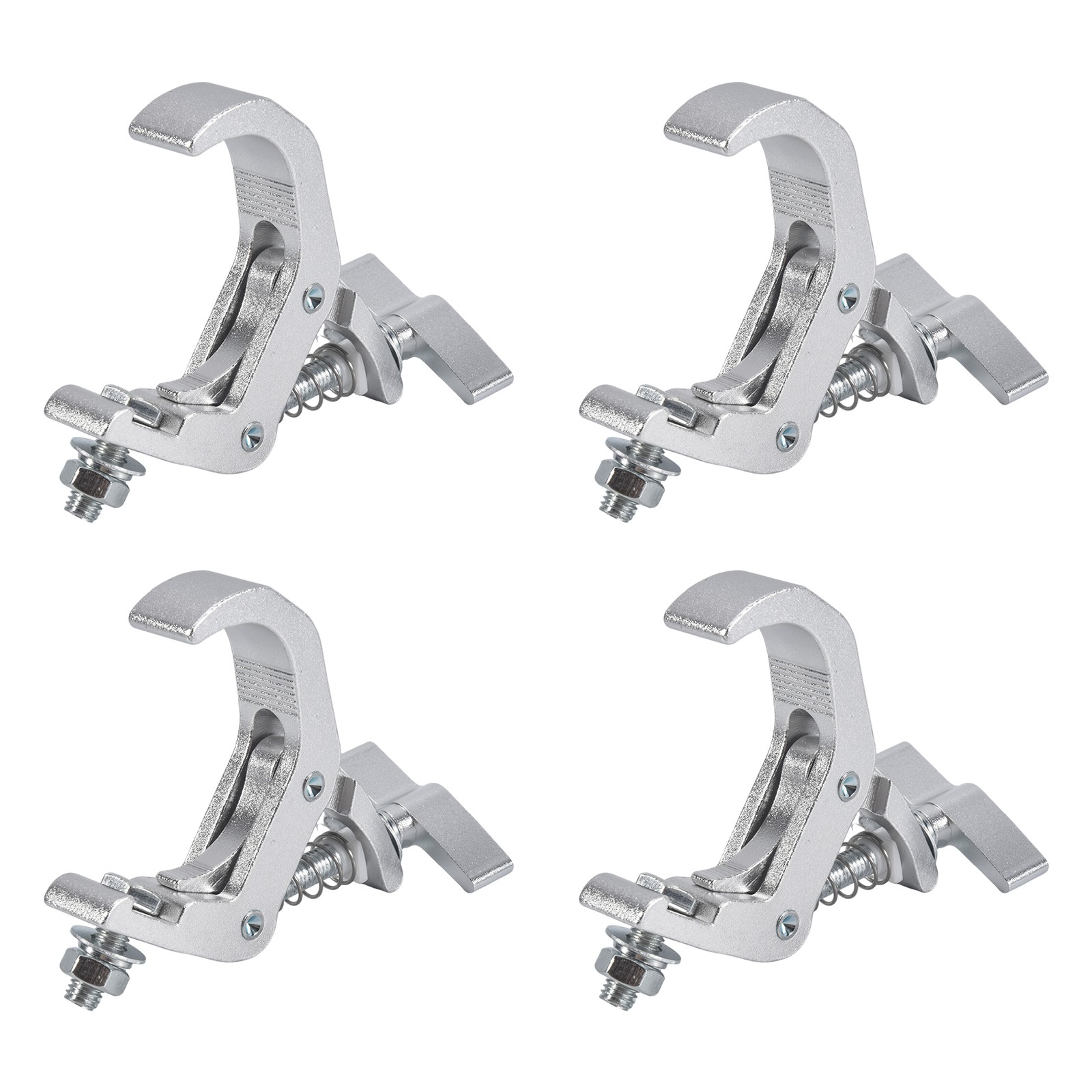 4Packstage Lighting Clip Hook, Aluminum Alloy Professional Rack Clamp, for8668