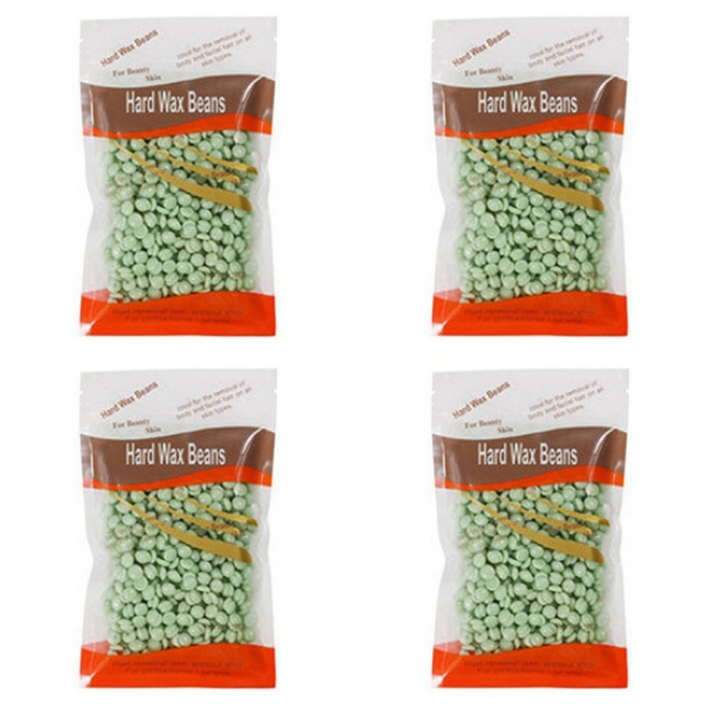 2X(Waxing Wax Beans for Hair Removal Full Body Hot Film Hard Depilatory Wax5580