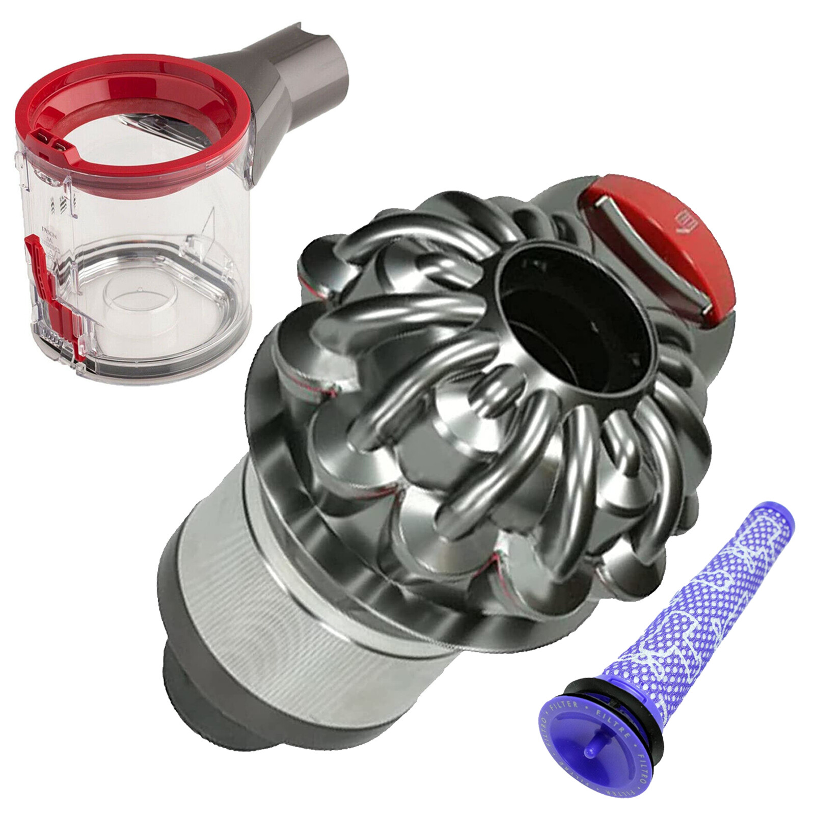 Cyclone Body for DYSON Absolute Animal Vacuum Cleaner + Pre Filter Dirt Bin